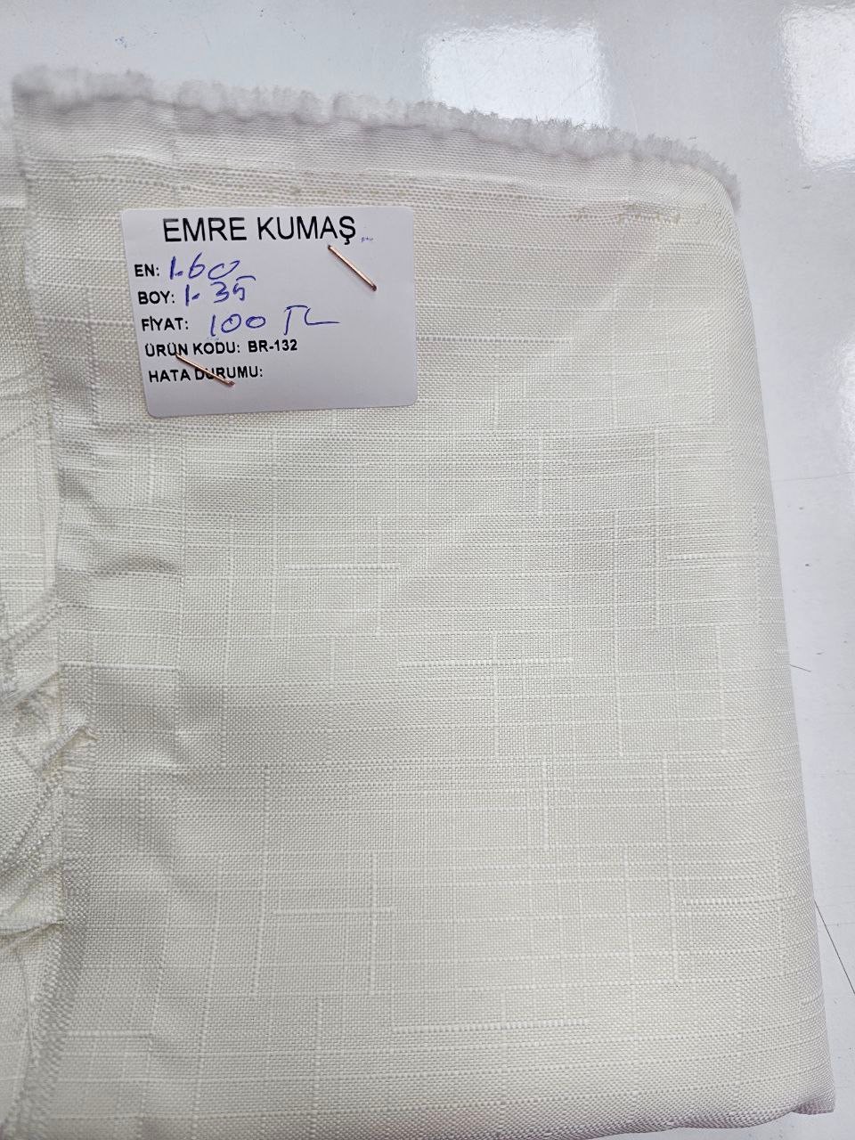 Ekru Ajursuz İsveç Keteni Kumaş