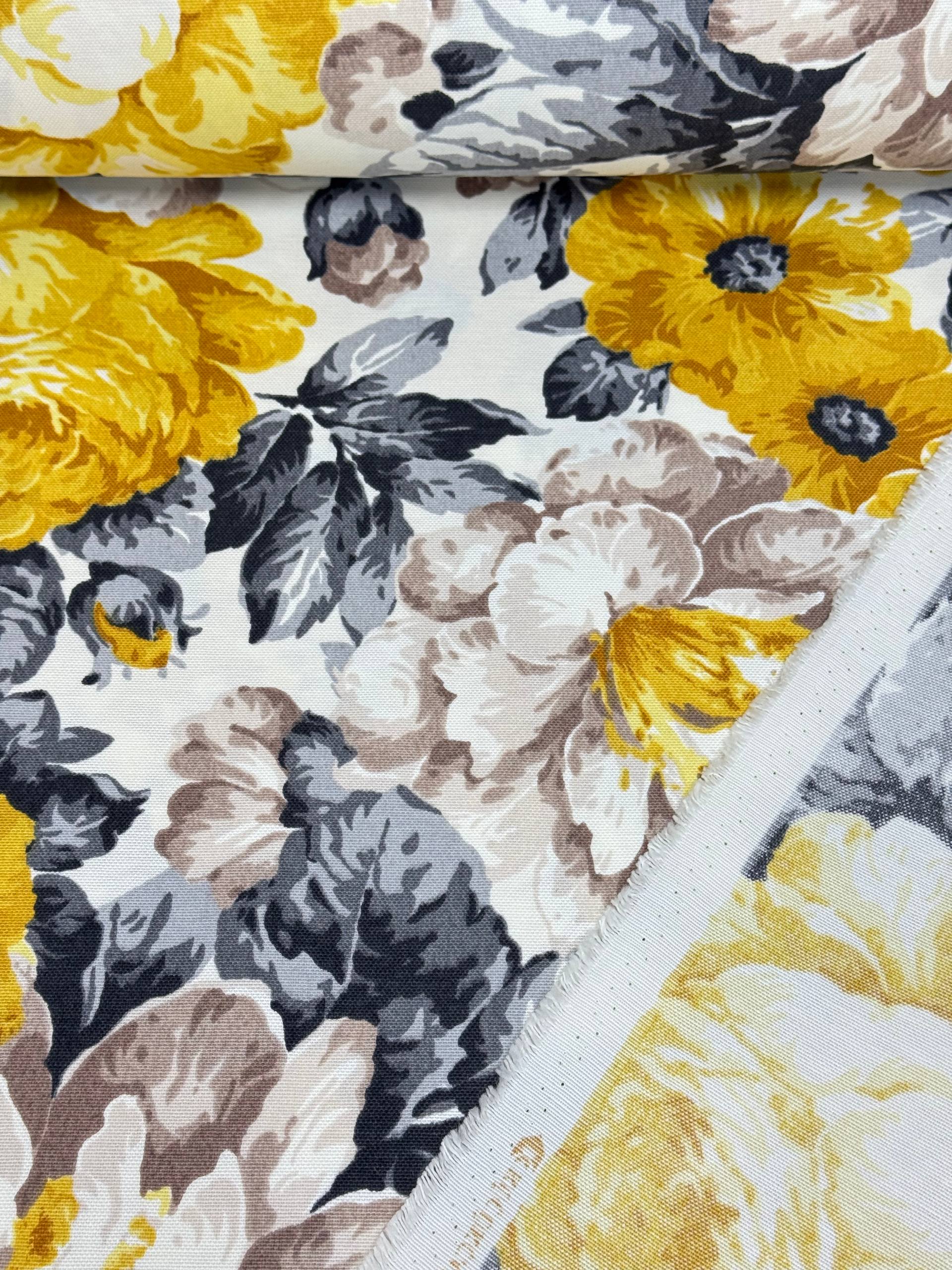 Black Checkered Duck Fabric - Duck Cloth