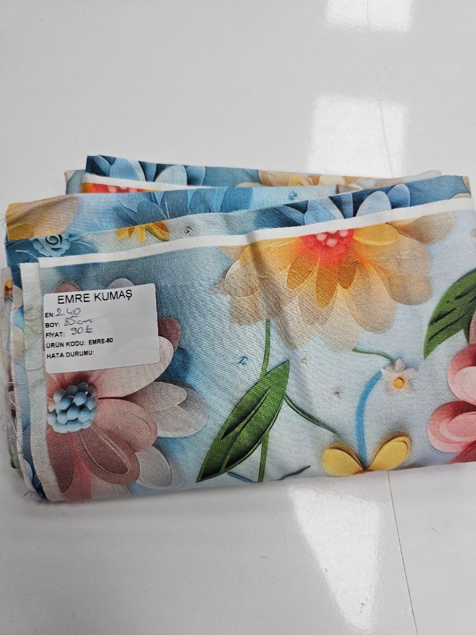 Poplin Fabric for Bed Linen with Floral Pattern