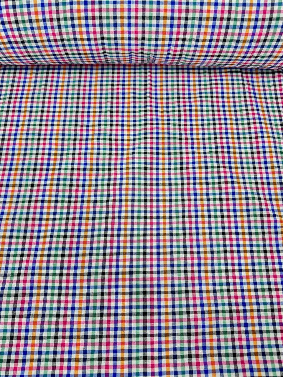Yellow Gingham Zephyr Fabric