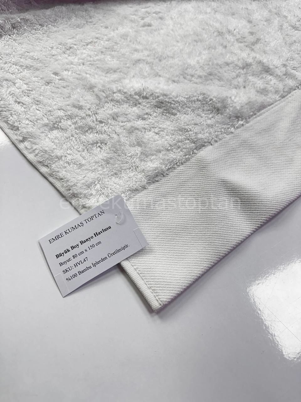 Büyük Boy Bambu Banyo Havlusu