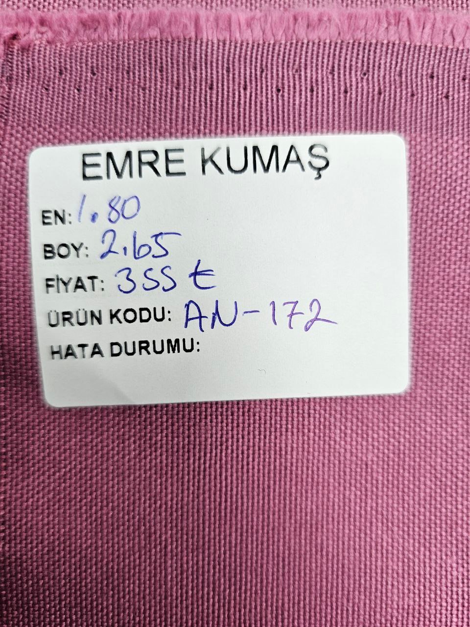 Mürdüm Renk Duck Kumaş