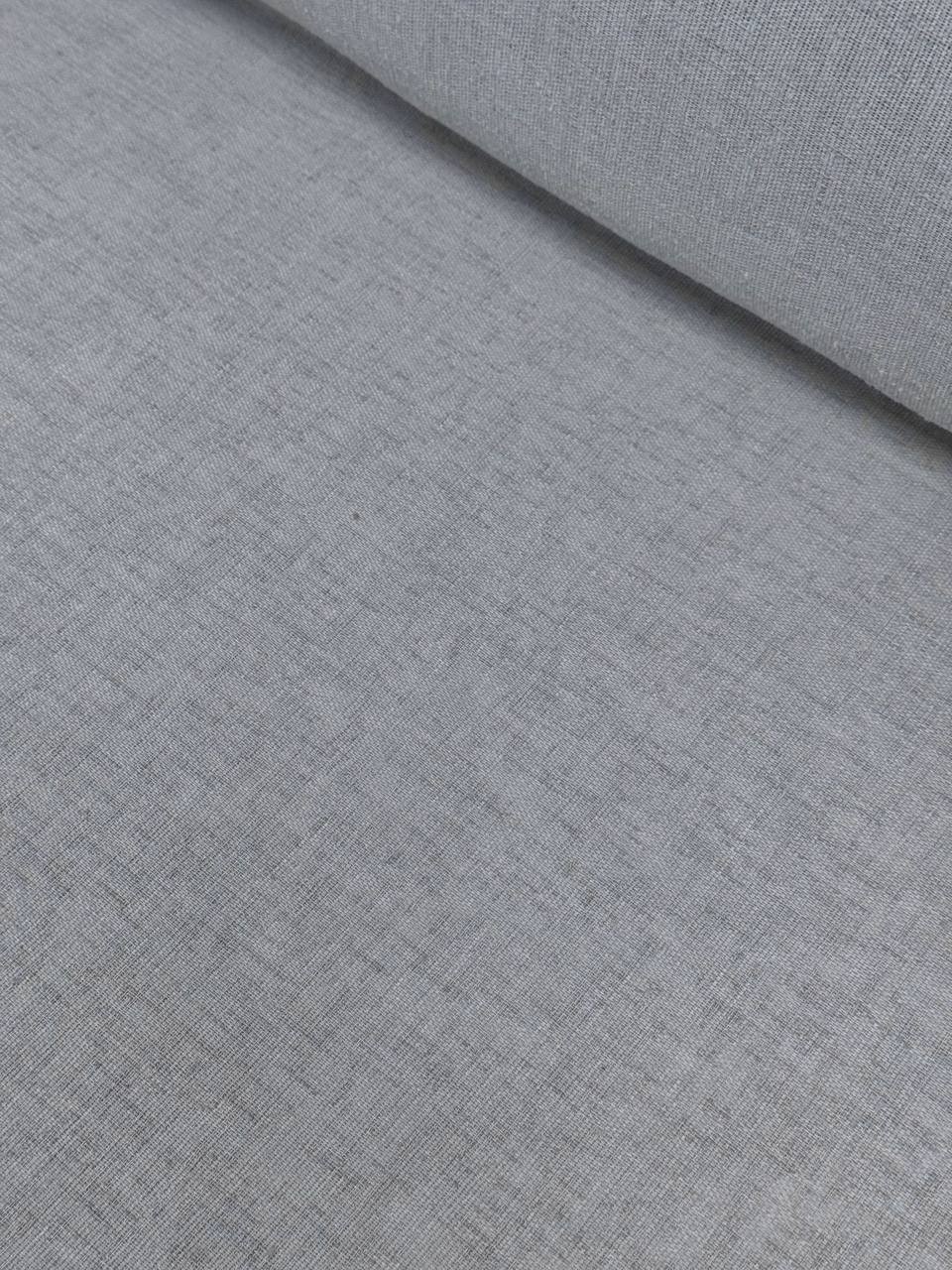 Gri Vintage Keten Kumaş