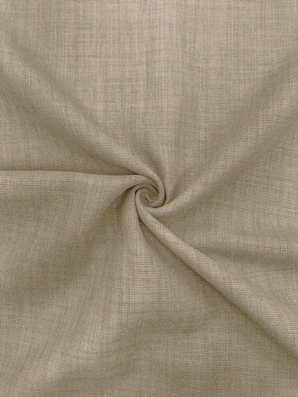 Koyu Kapuçino Simli Linen Kumaş