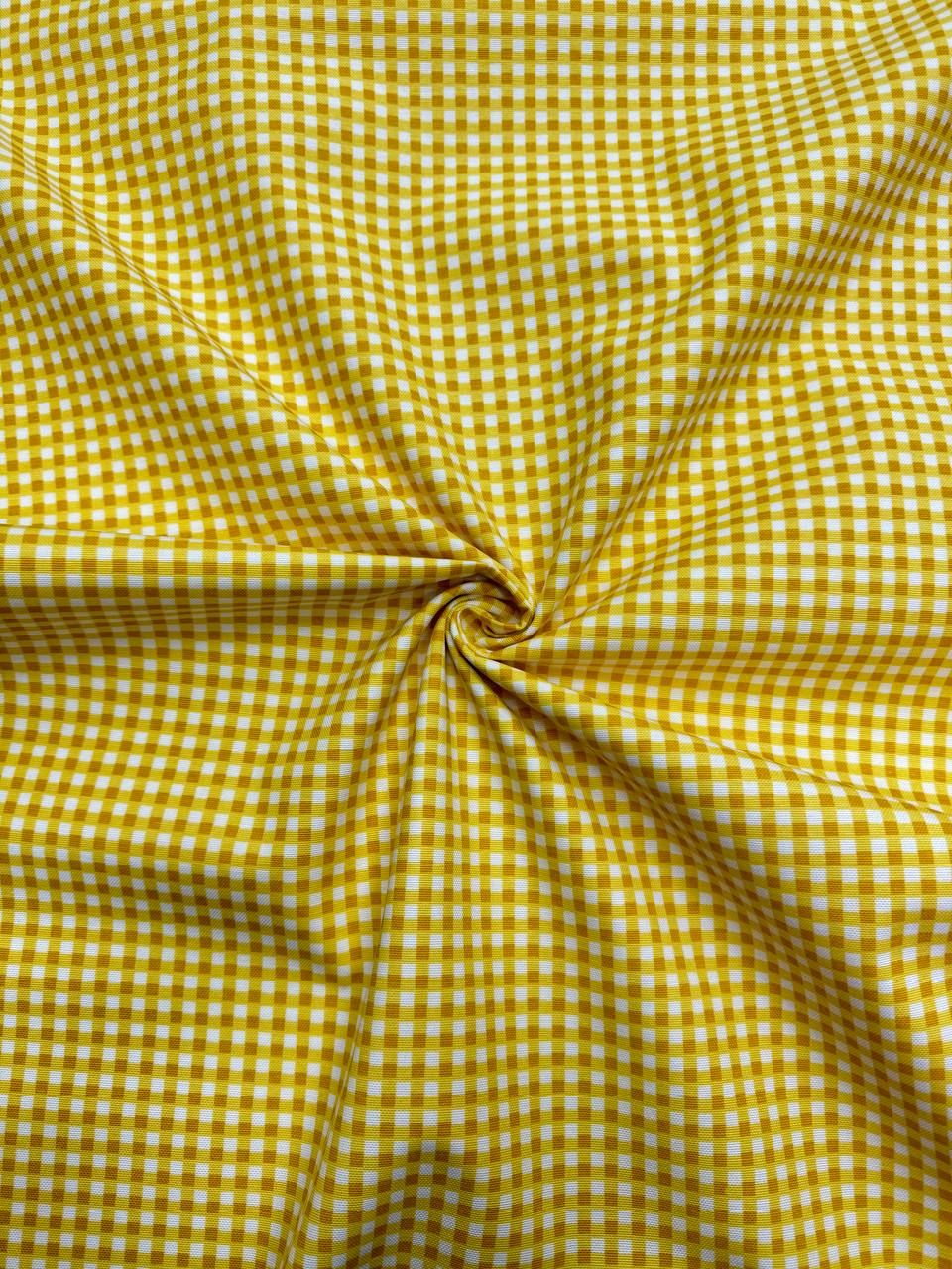 قماش البطة المربعات الصفراء - قماش البطة