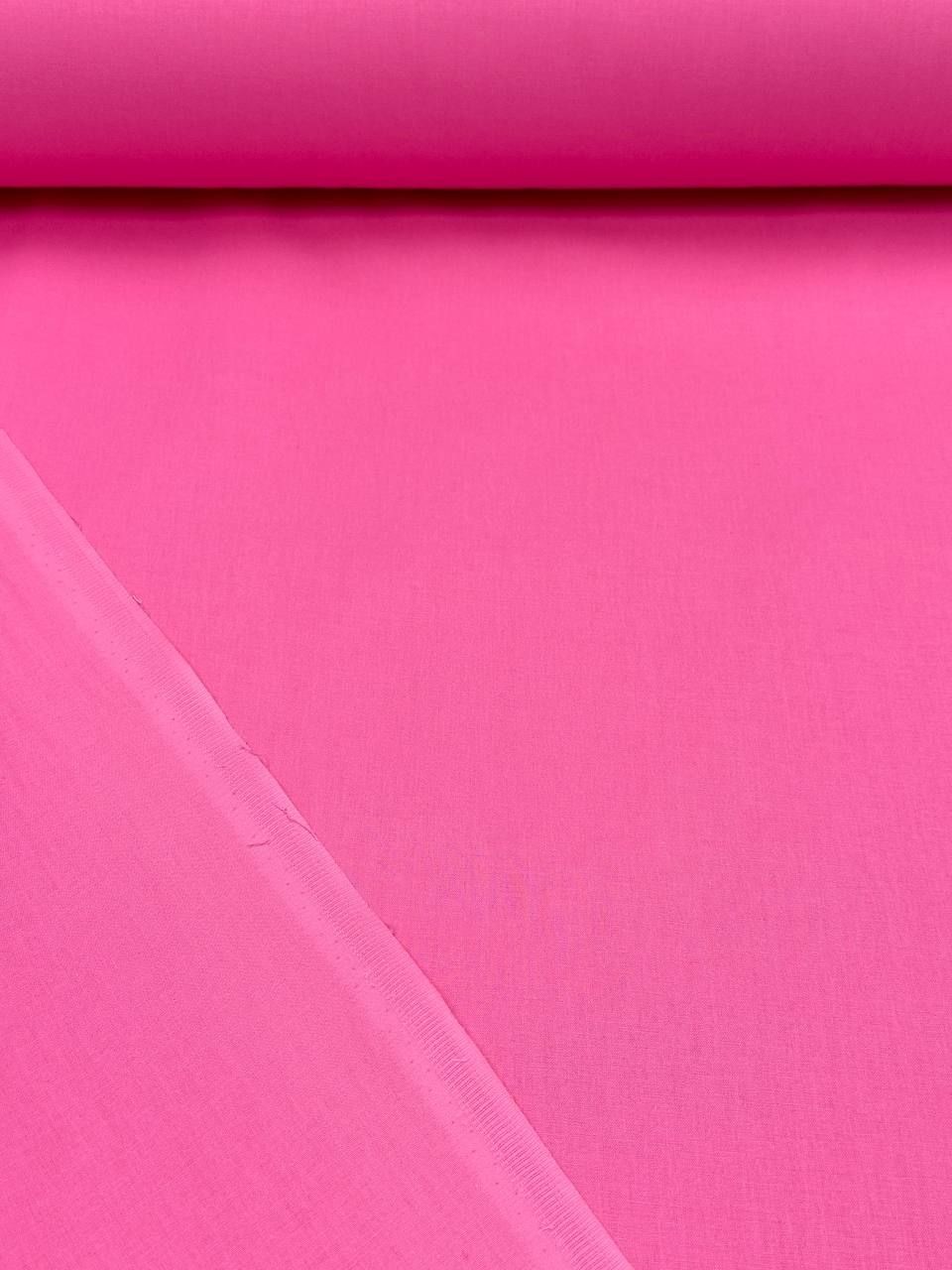 Koyu Pembe Nevresimlik Organik Poplin Kumaş