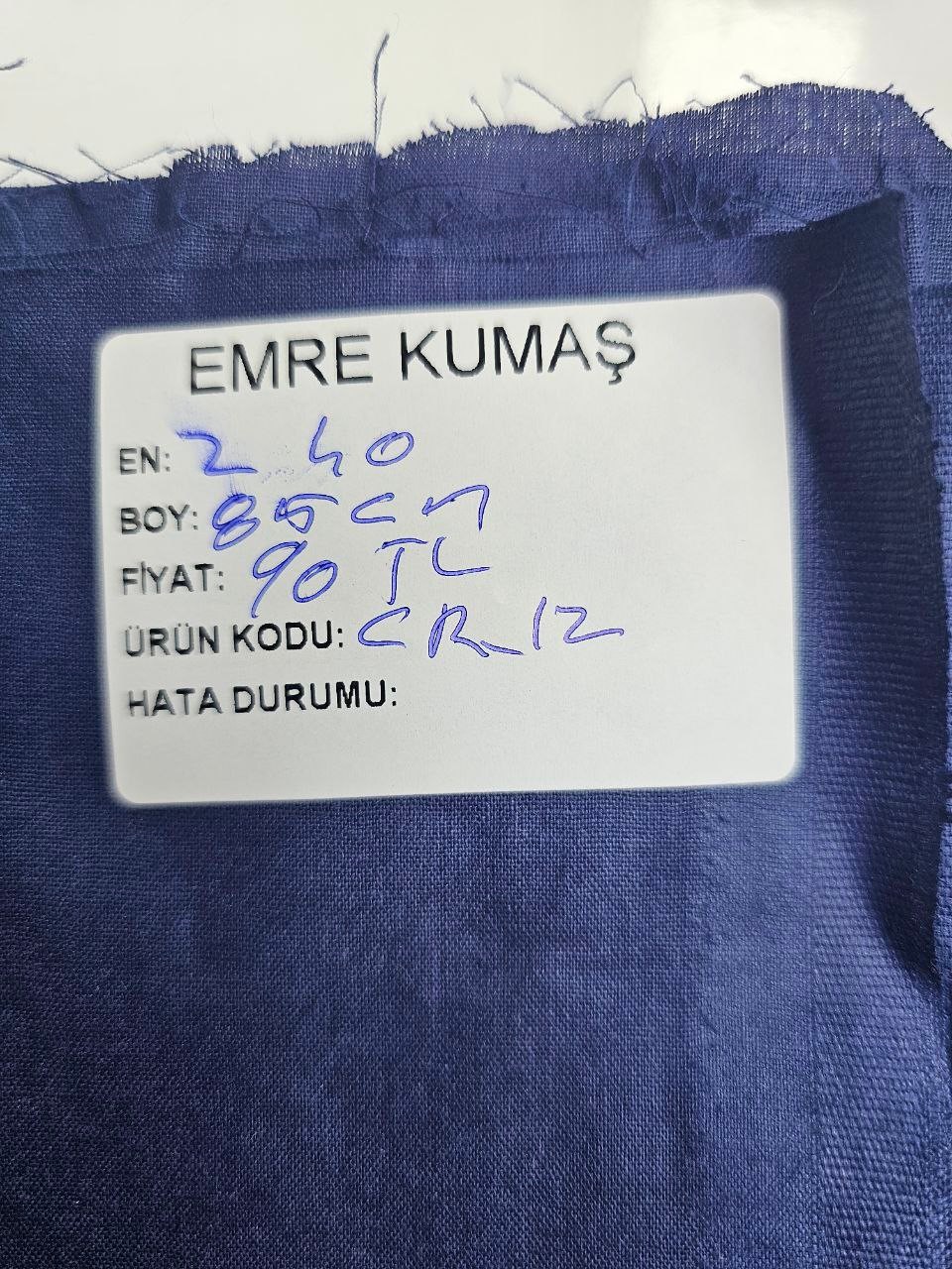 Lacivert Renk Nevresimlik Poplin Kumaş