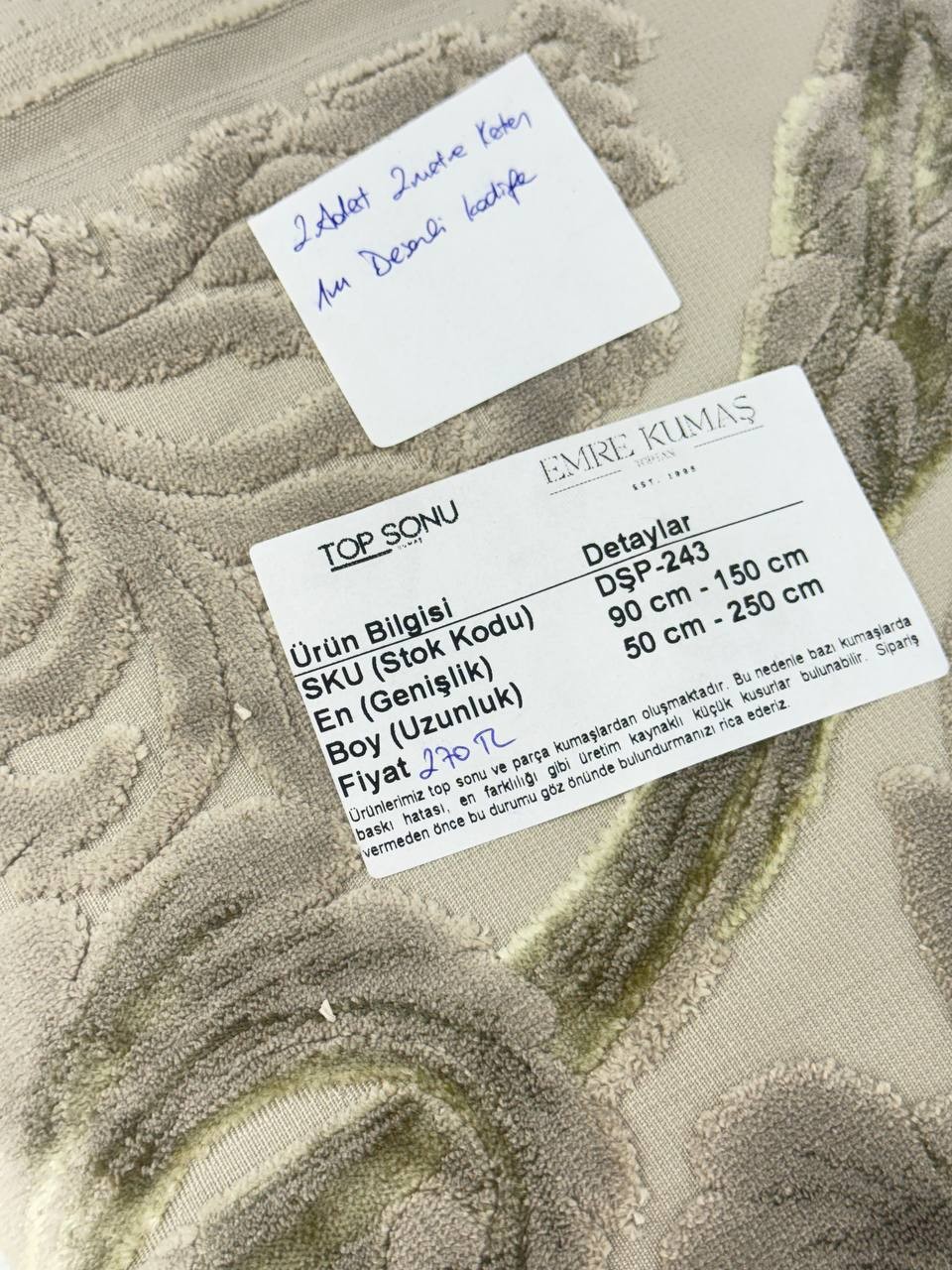 Kadife - Keten Döşemelik Kumaş - Döşemelik Paket Kumaş
