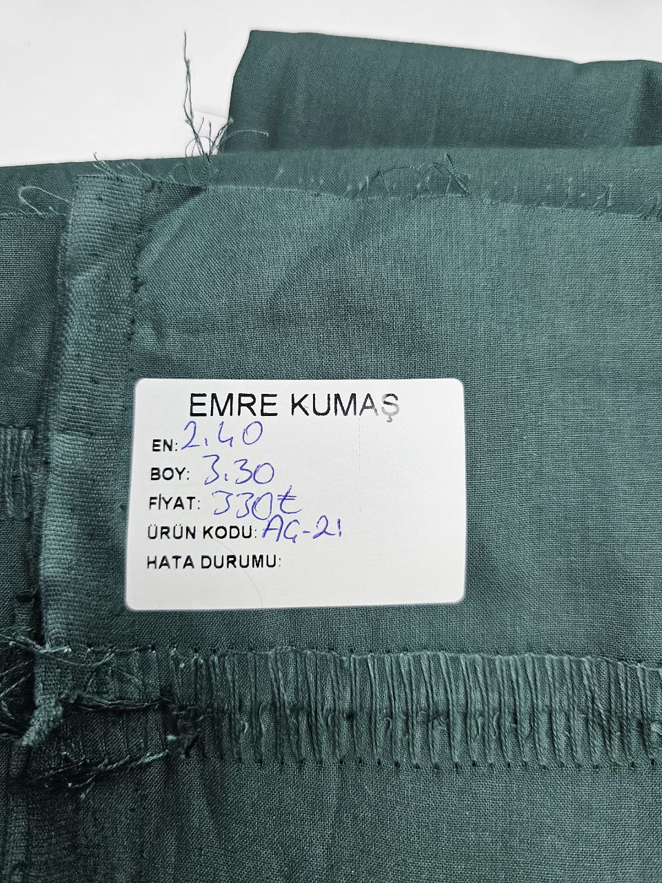 Zümrüt Yeşil Renk Nevresimlik Poplin Kumaş