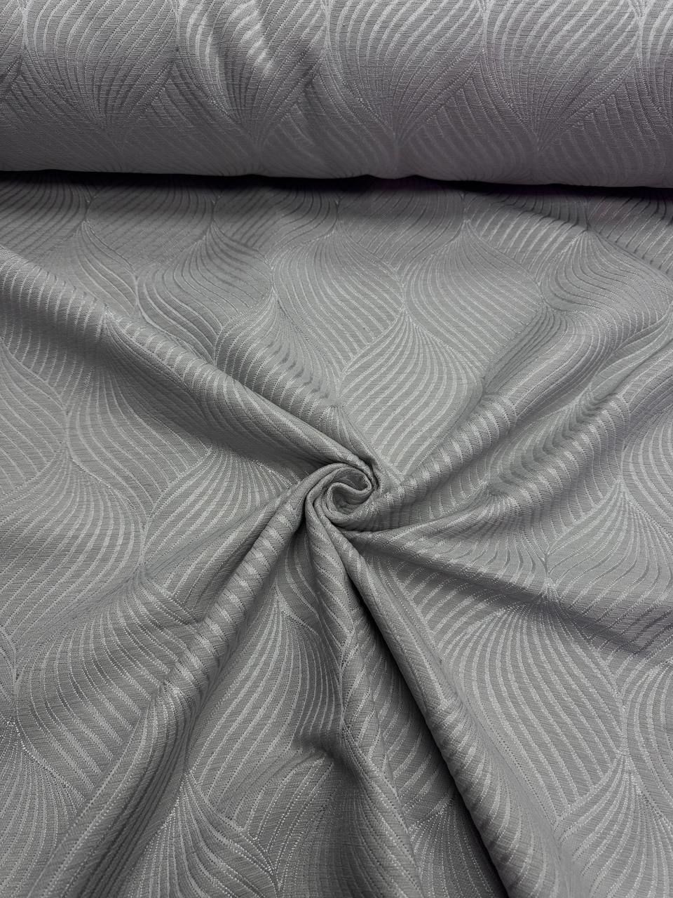 Gri Diagonal Desen Şönil Pike