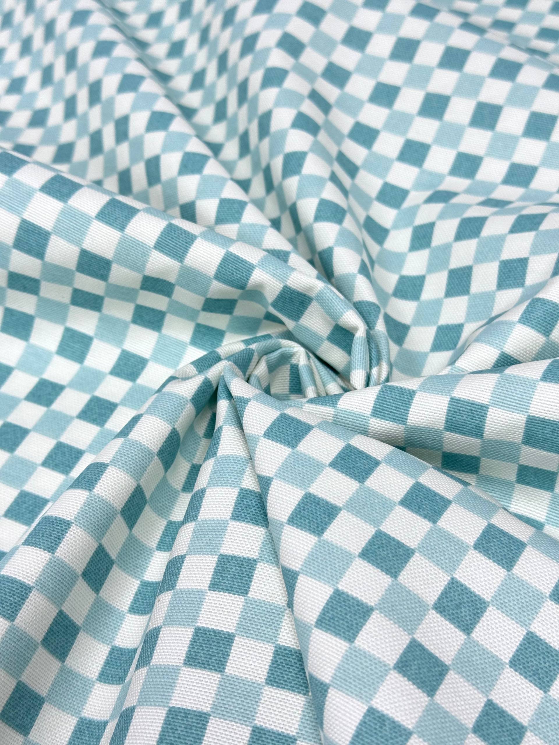 قماش بطة مخطط باللون البني - قماش بطة