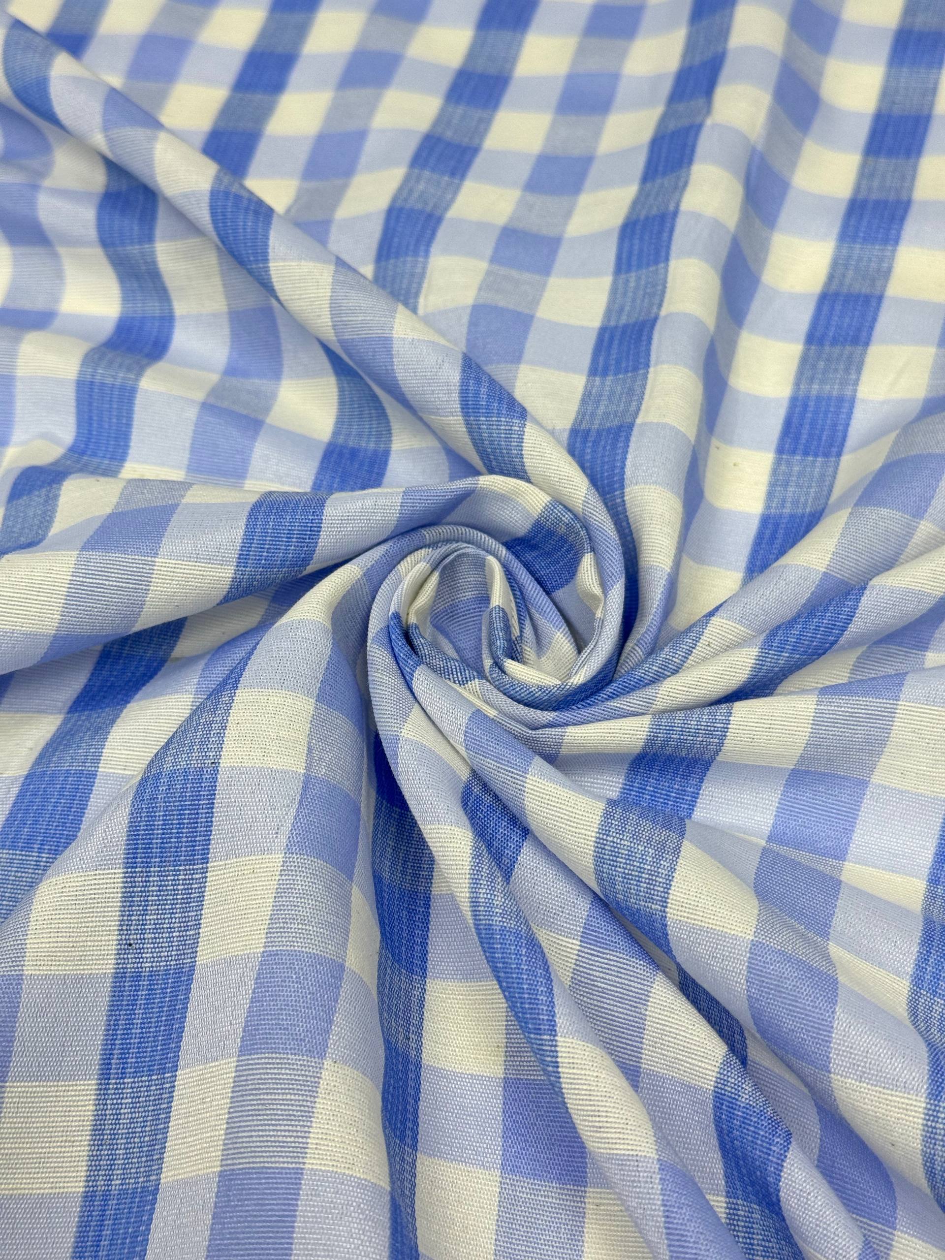Yellow Gingham Zephyr Fabric