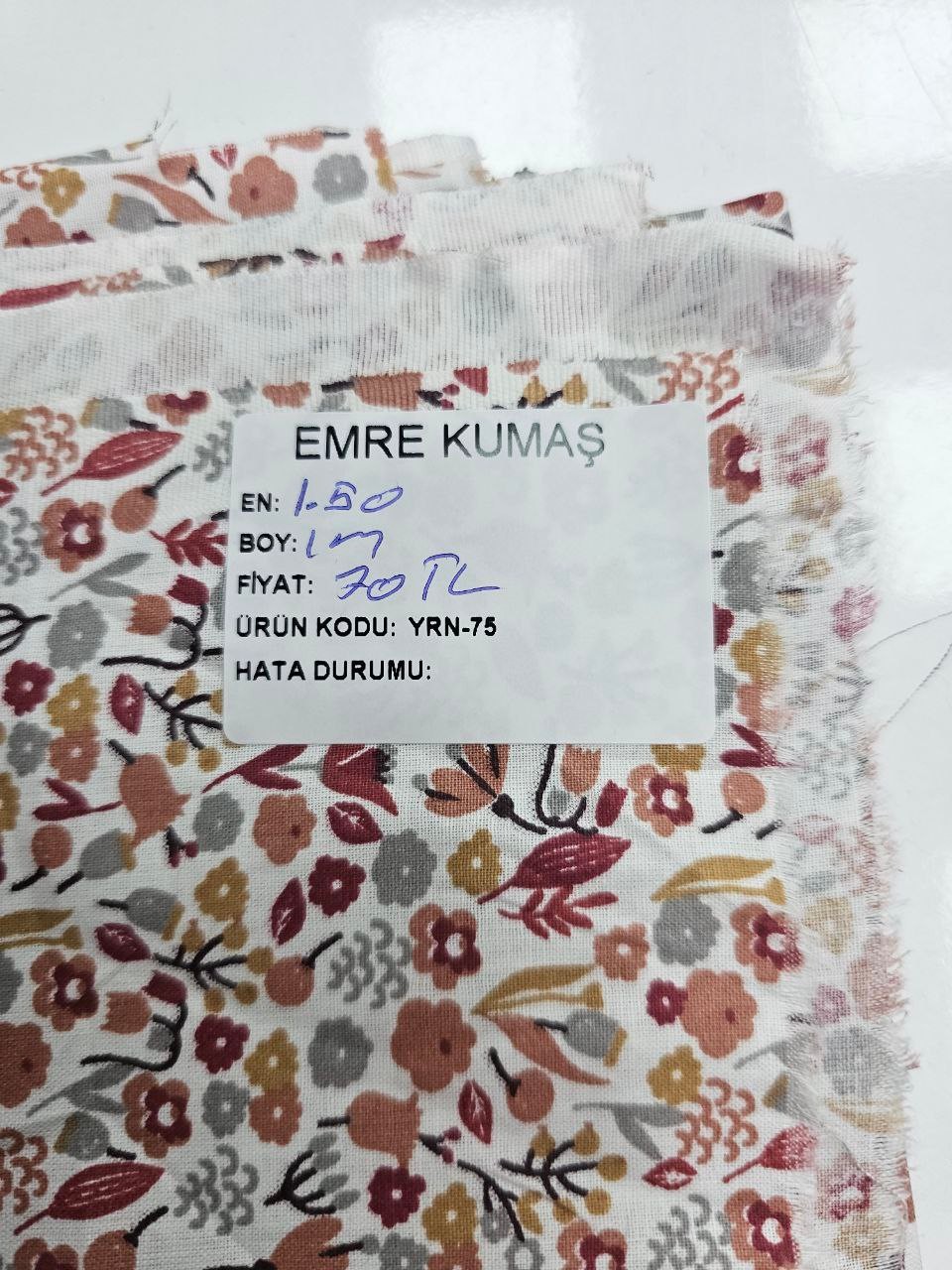 Mini Çıtır Çiçek Desenli Giyimlik Poplin Kumaş