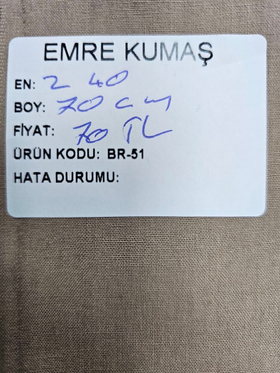 Camel Renk Nevresimlik Poplin Kumaş