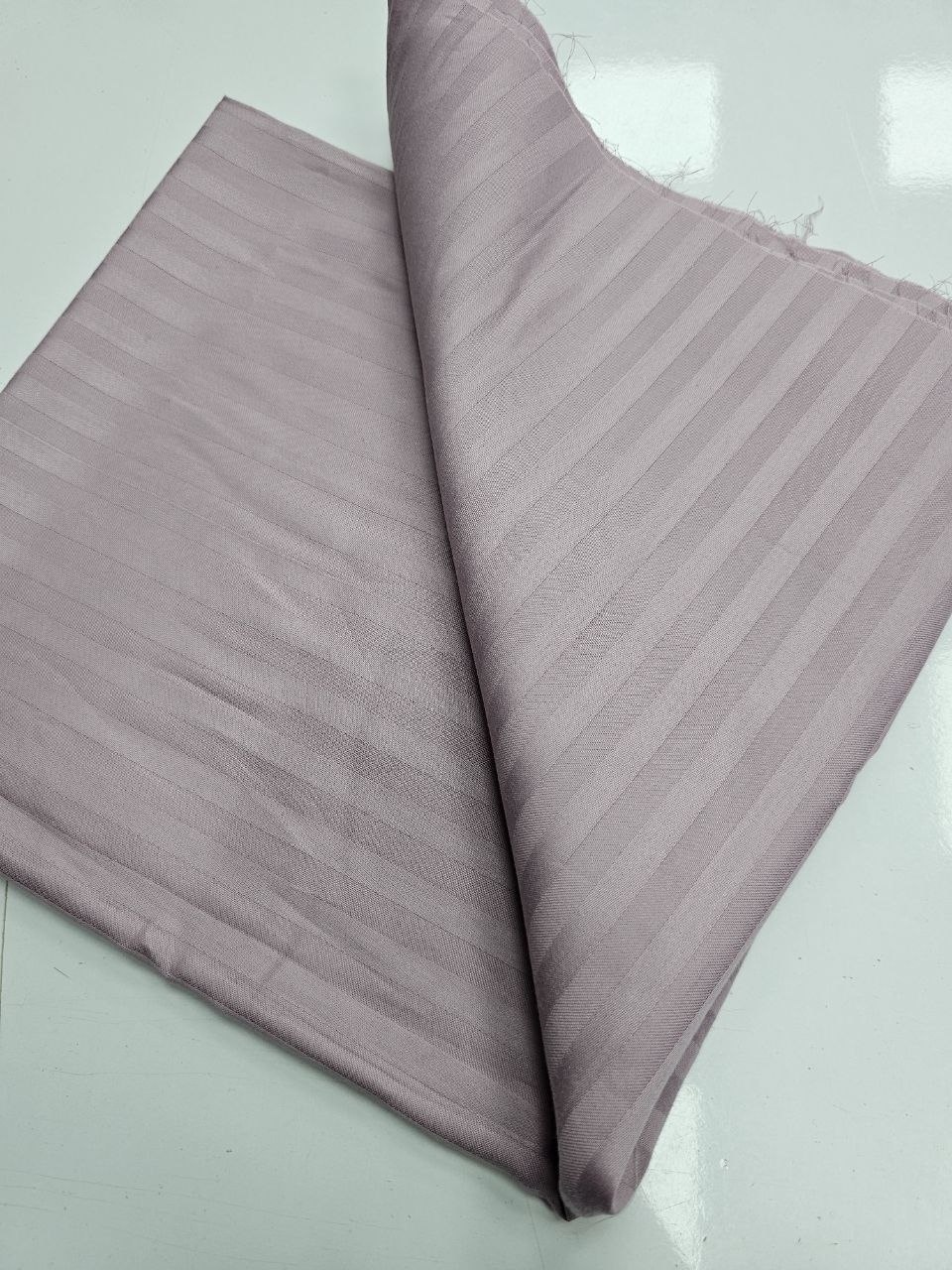 Çizgili Desen Pamuk Saten