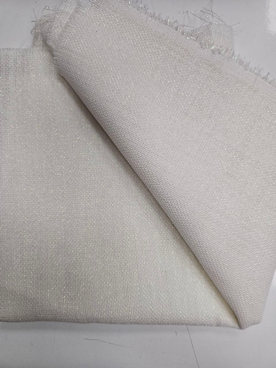 Ekru Simli Linen Kumaş