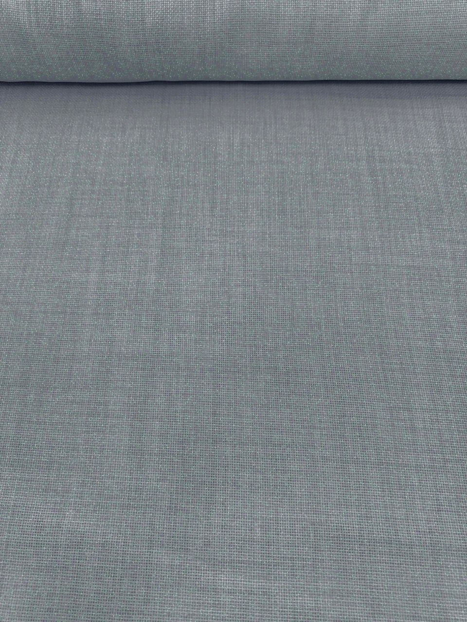 Gri Simli Linen Kumaş