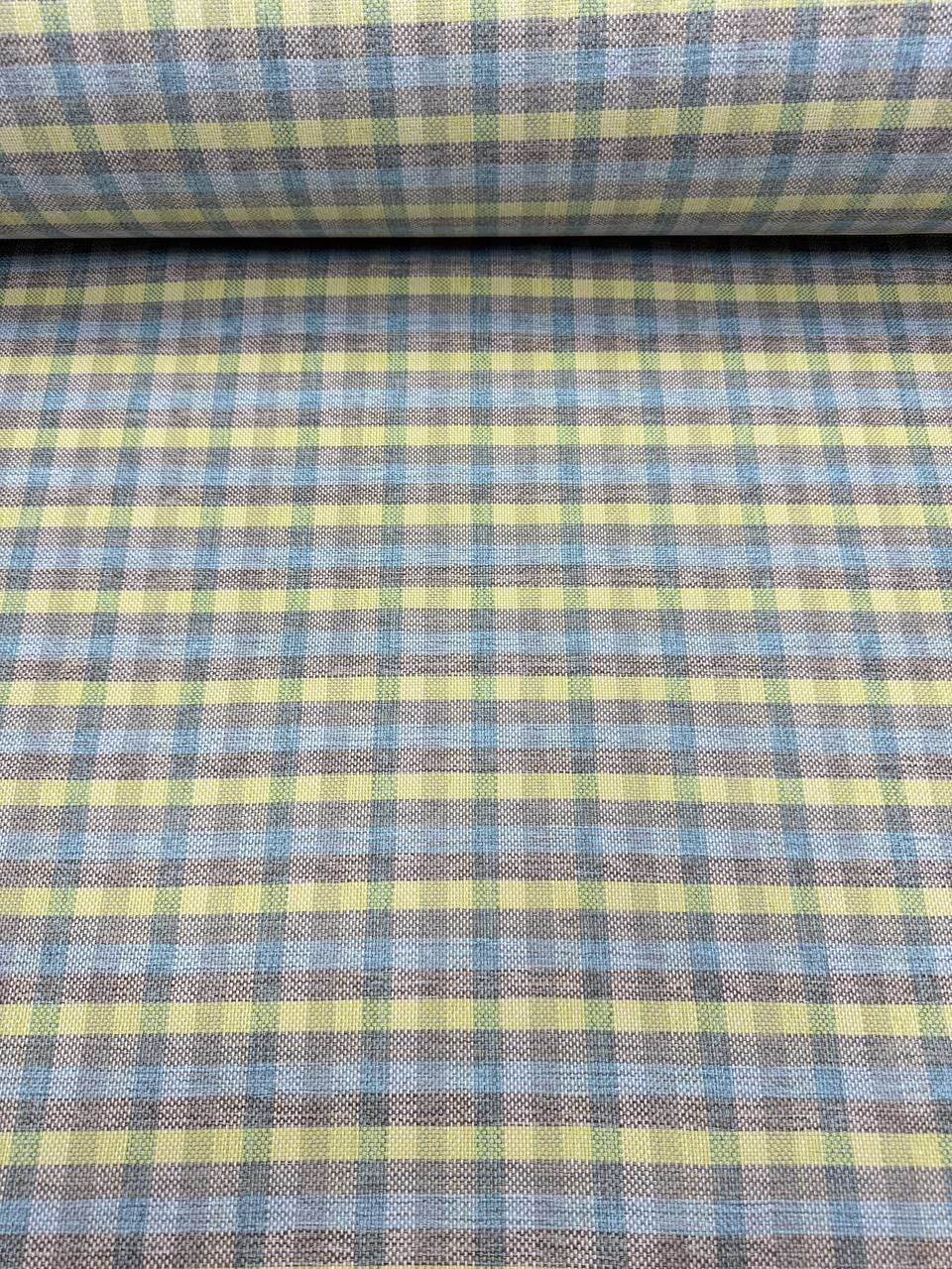 İkea Ekose Desenli Döşemelik Keten Kumaş