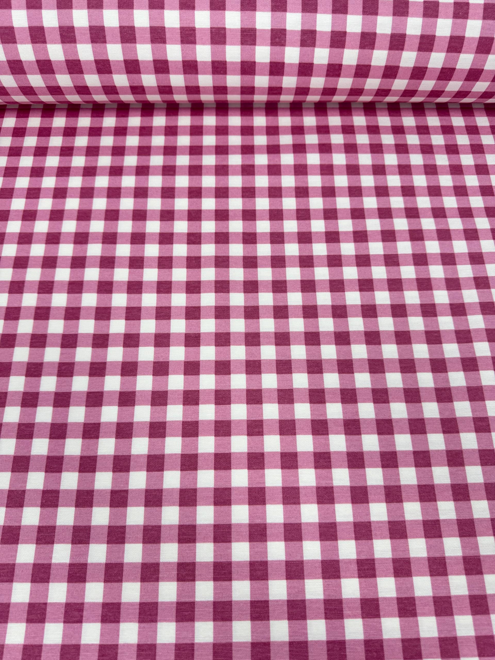 Black Checkered Duck Fabric - Duck Cloth