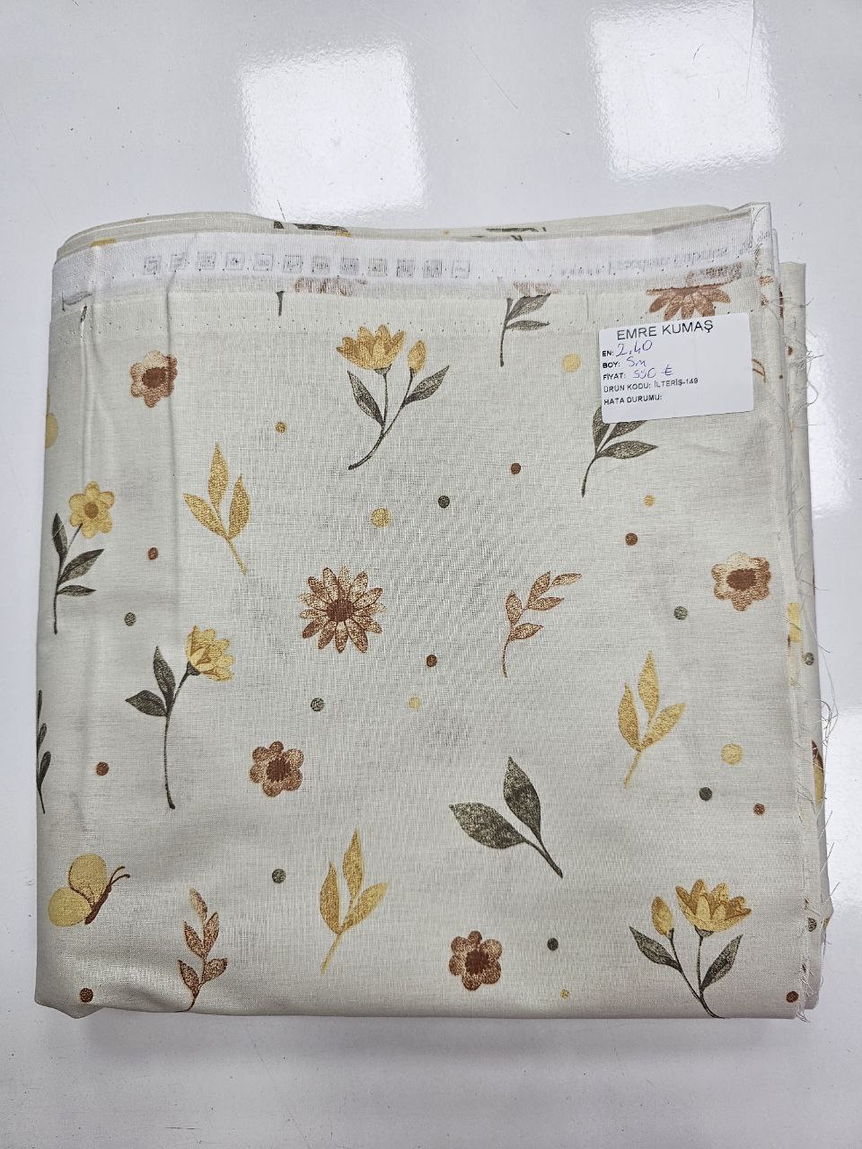Desenli Nevresimlik Poplin Kumaş