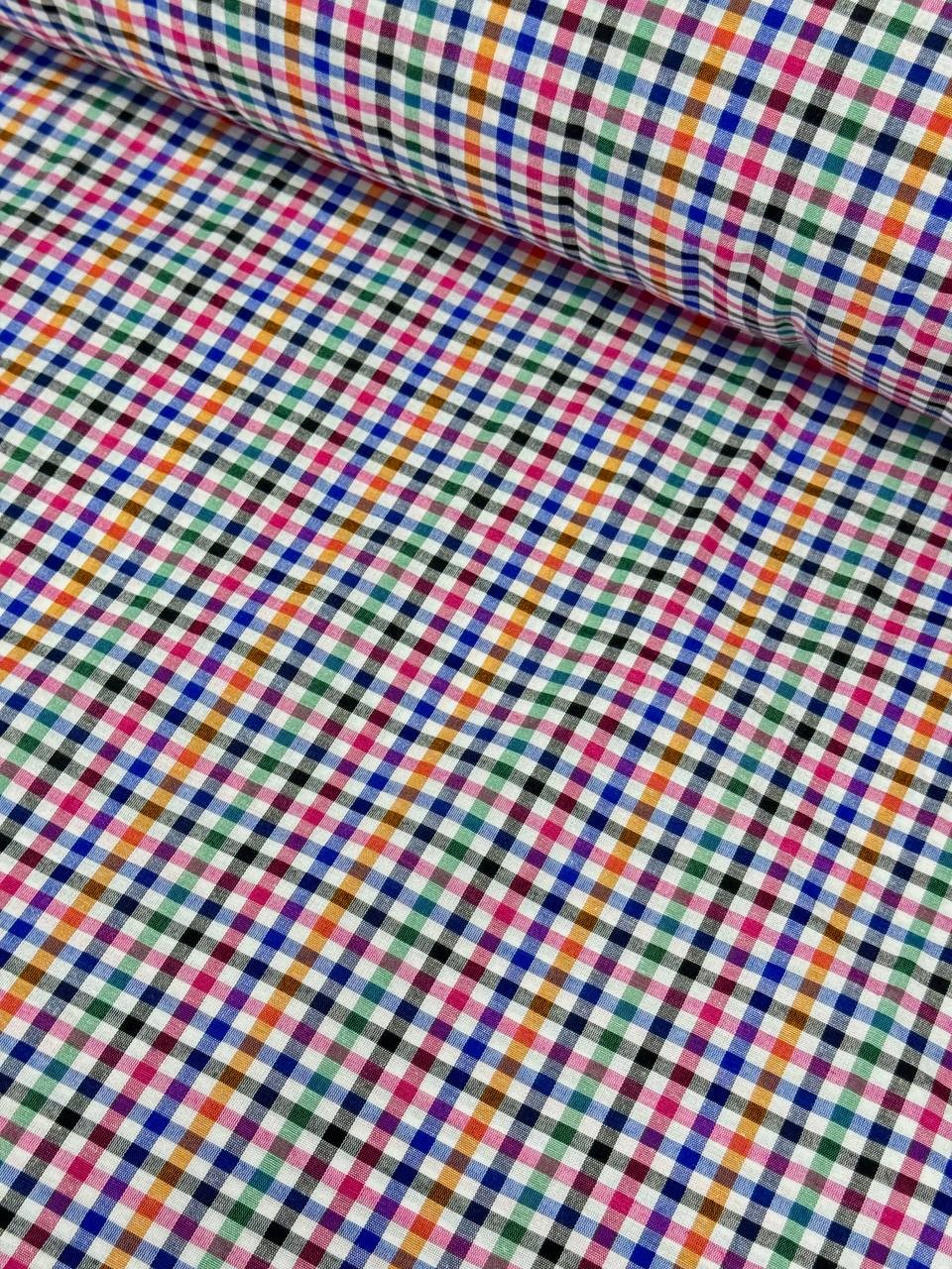 Yellow Gingham Zephyr Fabric