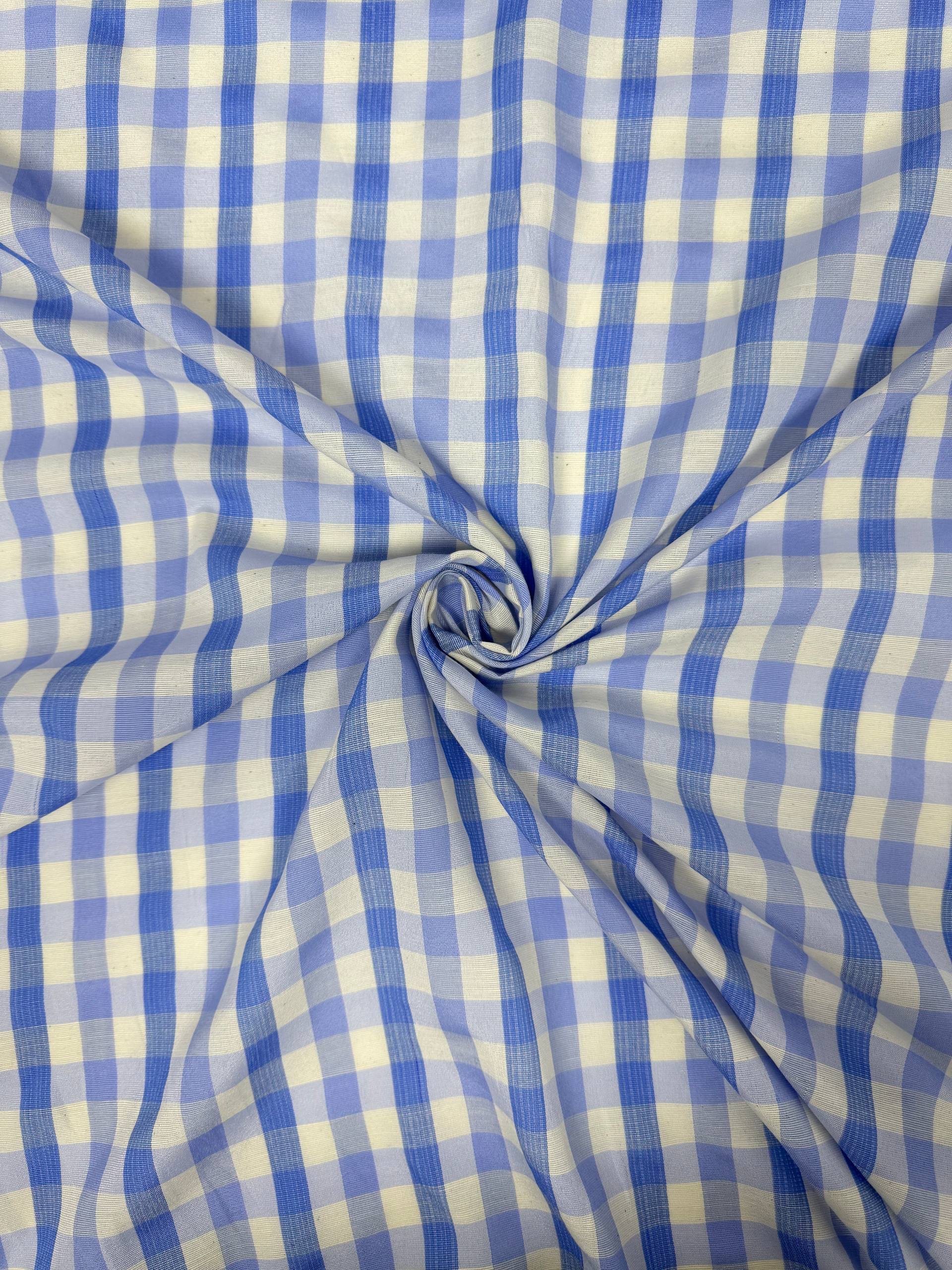 Yellow Gingham Zephyr Fabric