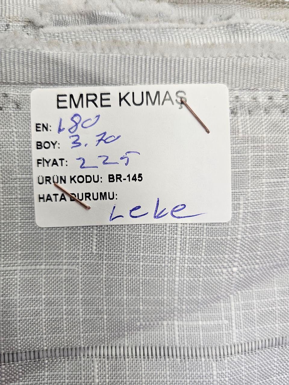 Gri Ajurlu İsveç. Keteni Kumaş