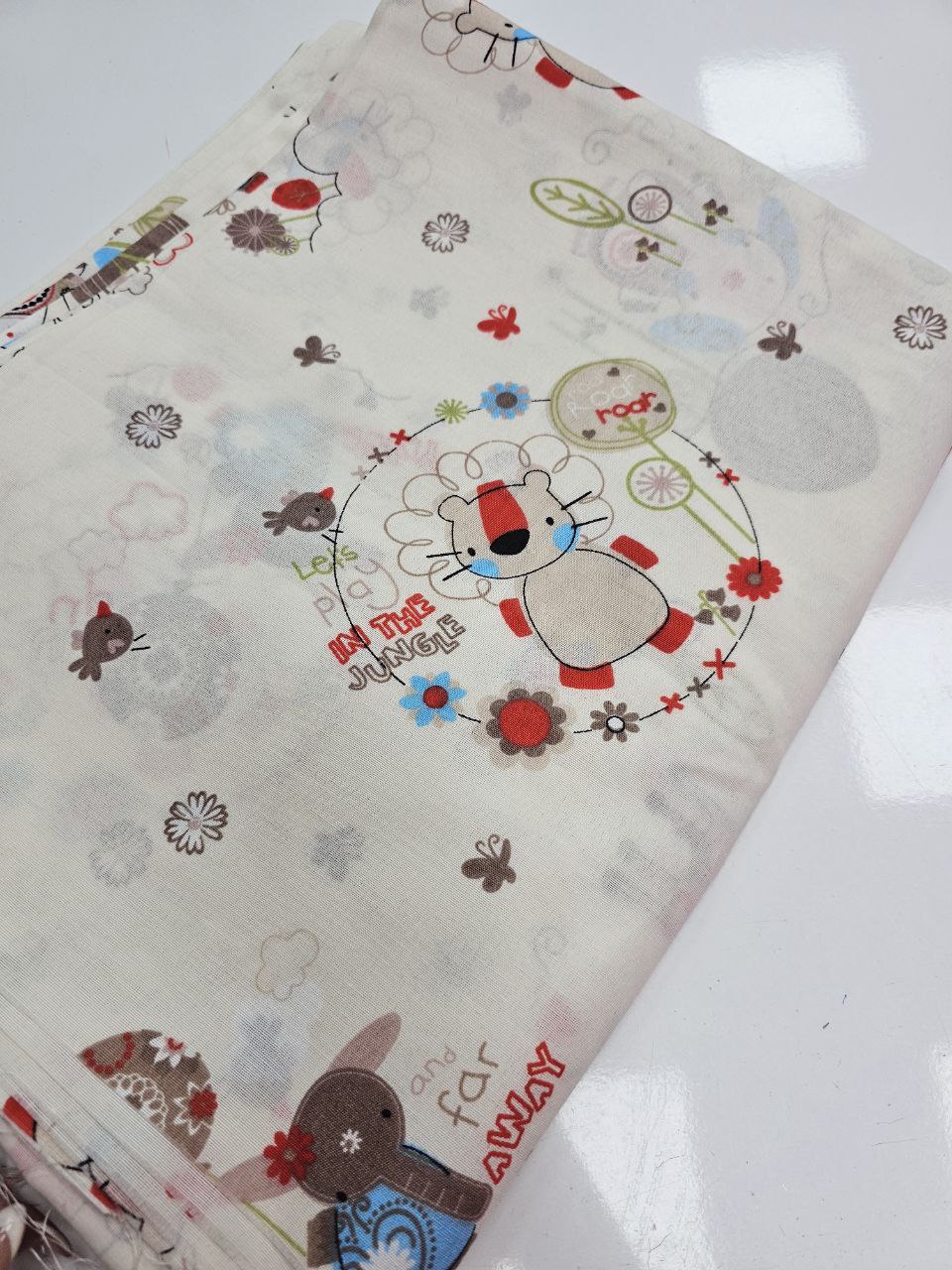 Desenli Nevresimlik Poplin Kumaş