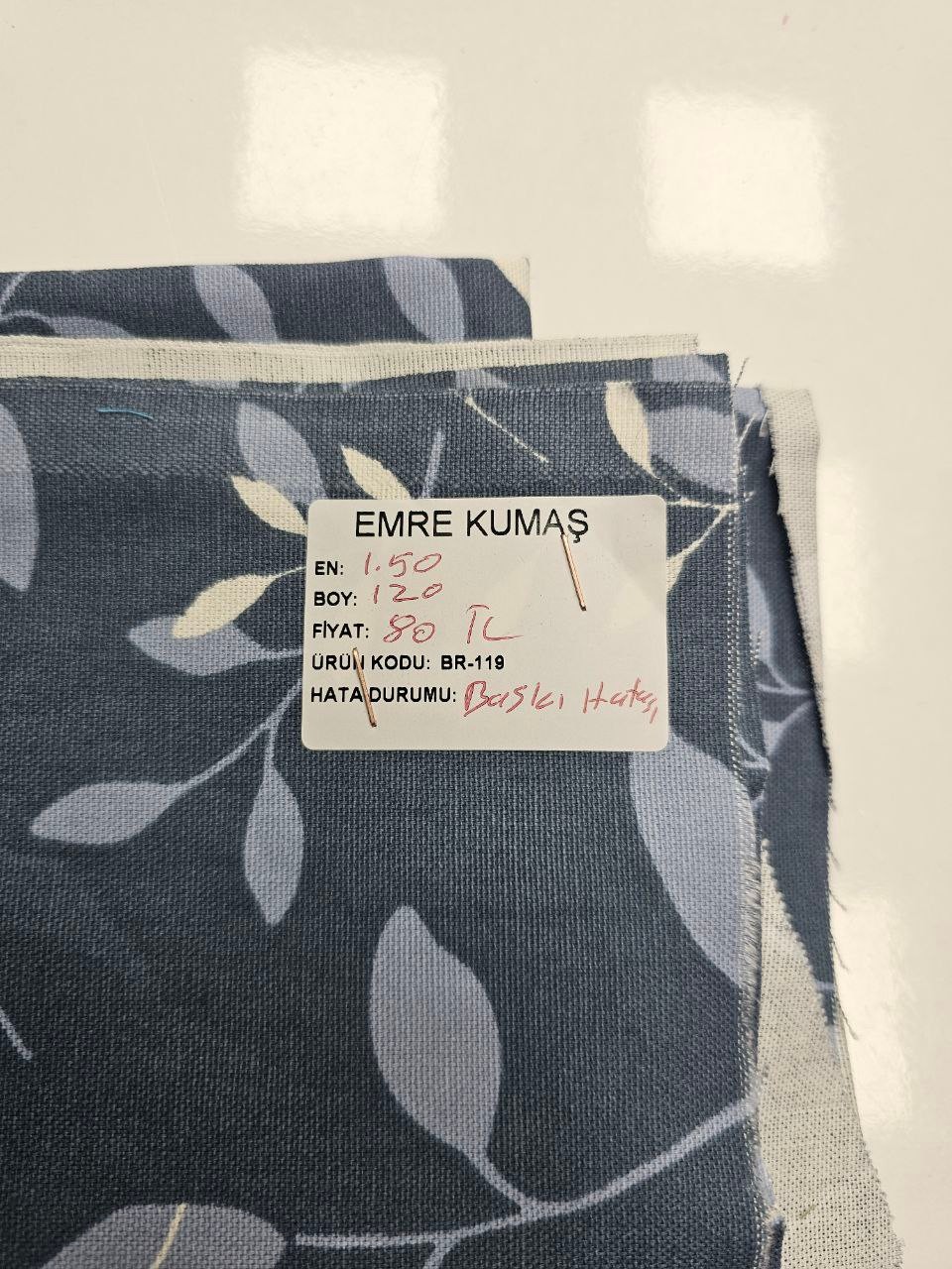 Sarmaşık Desenli Duck Kumaş