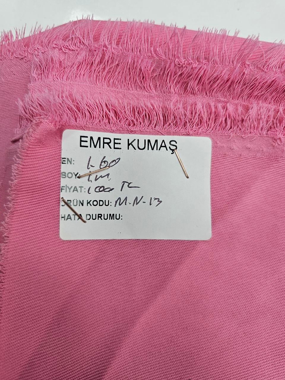 Pembe Renk Krep Kumaş