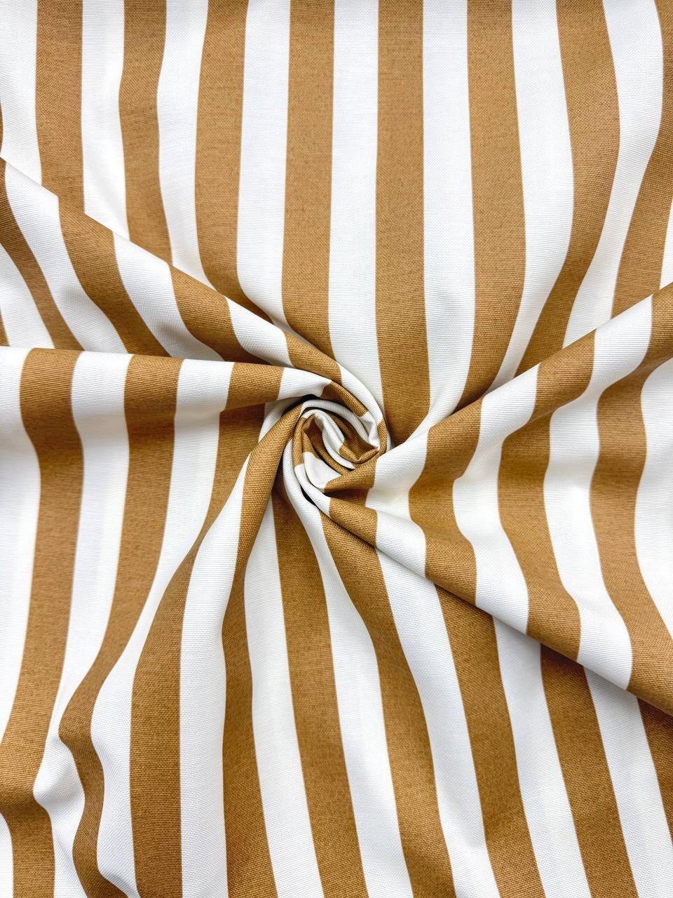 Brown Striped Duck Fabric - Duck Cloth