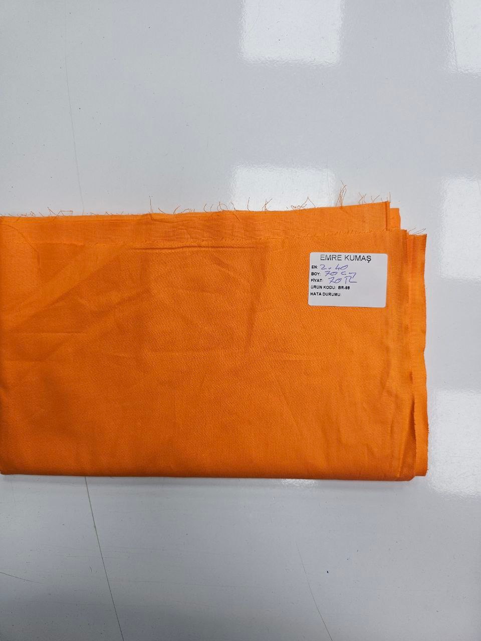 Turuncu Renk Nevresimlik Poplin Kumaş