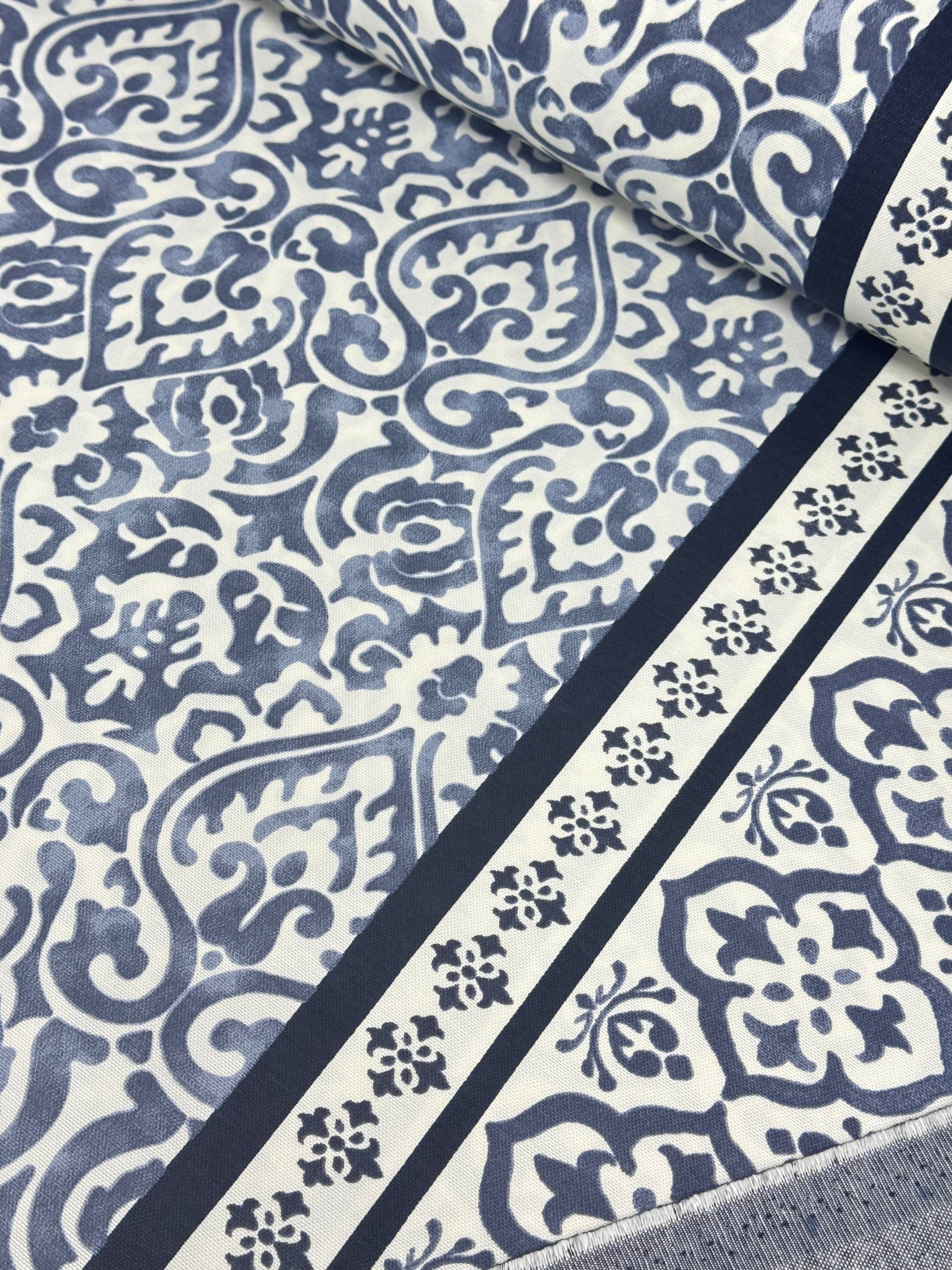 Black Checkered Duck Fabric - Duck Cloth
