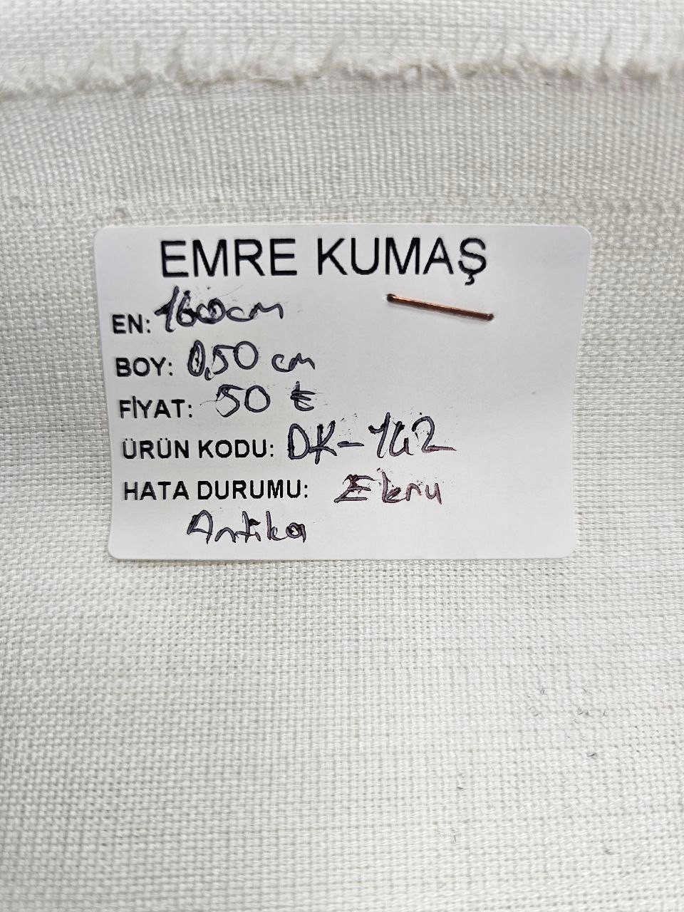 Ekru Renk Antika Desen Gardenya Kumaş