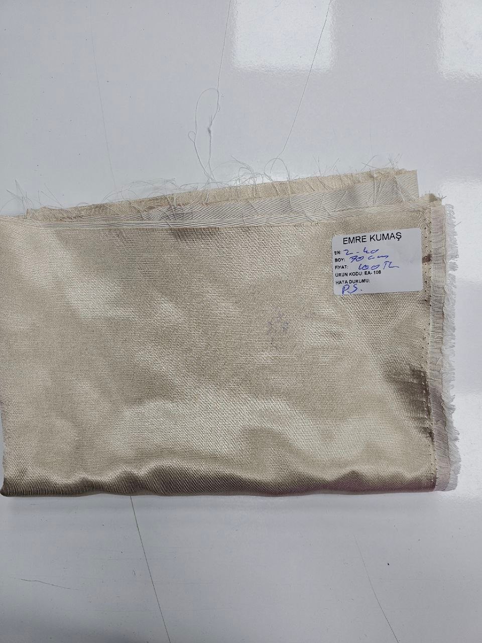 Kapuçino Parlak Pamuk Saten Kumaş