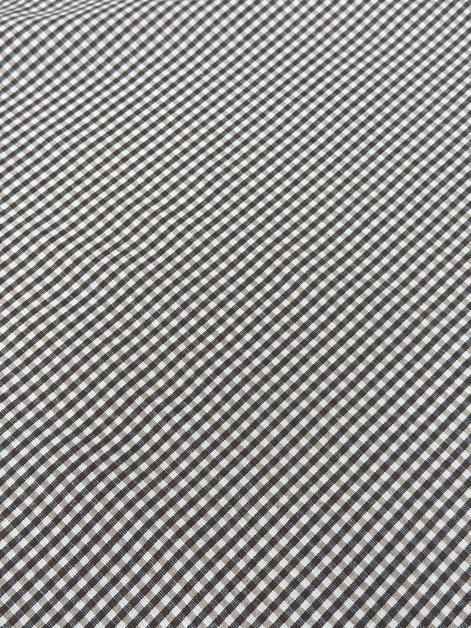 Yellow Gingham Zephyr Fabric