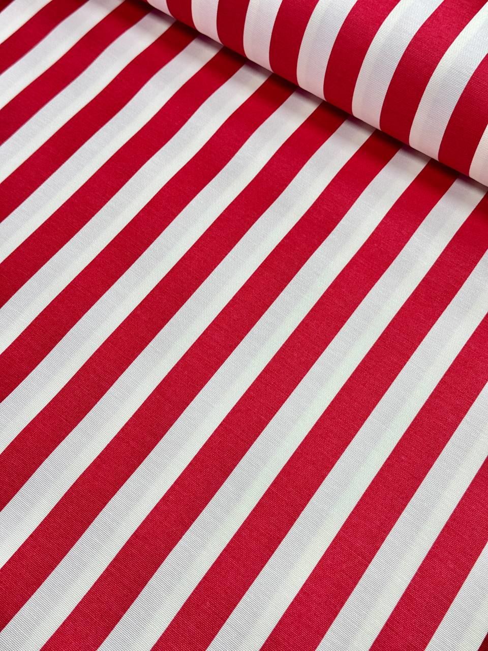 قماش البطة المخططة باللون الأحمر - قماش البطة