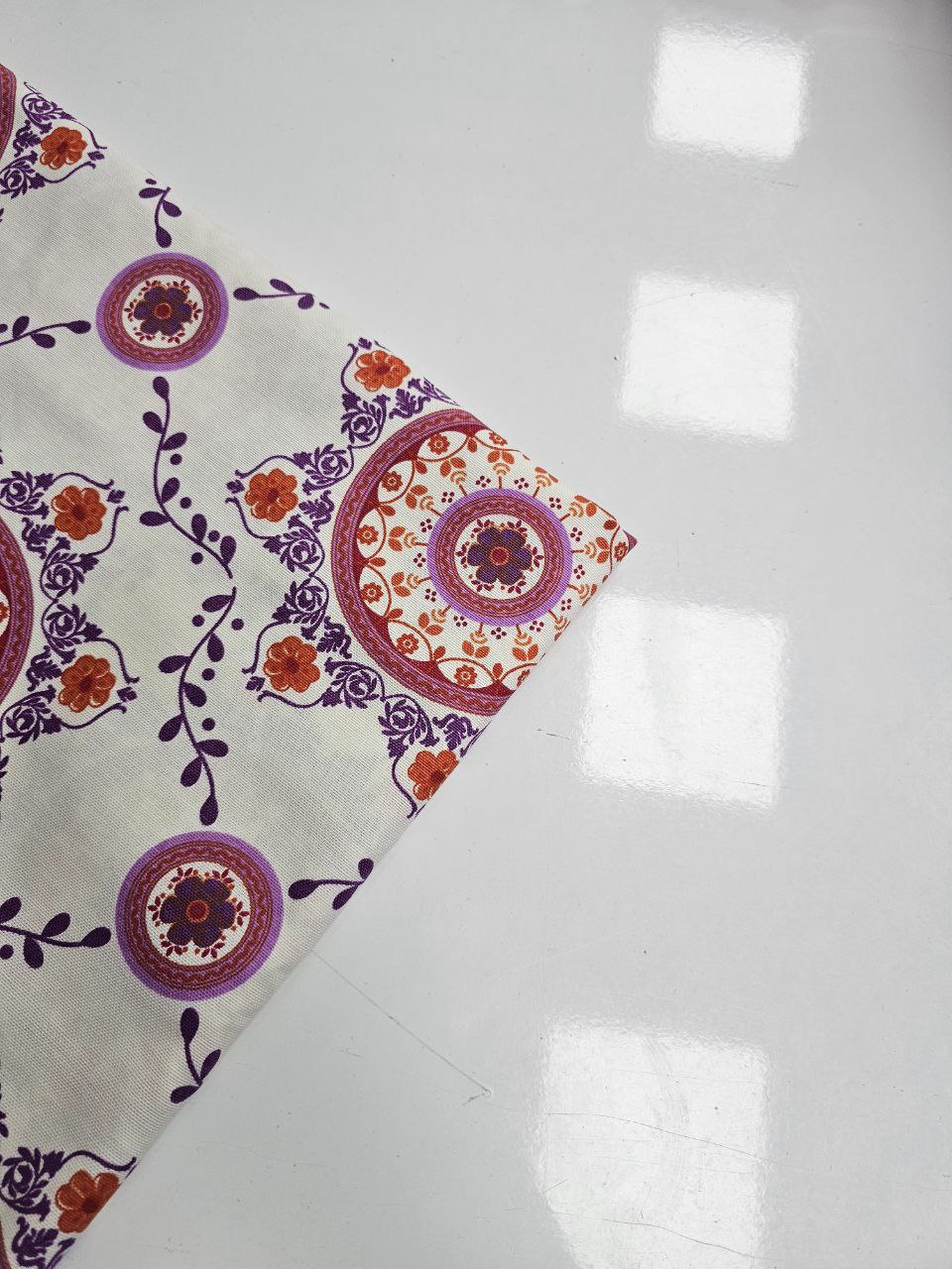 Colorful Duck Fabric with Ethnic Patterns