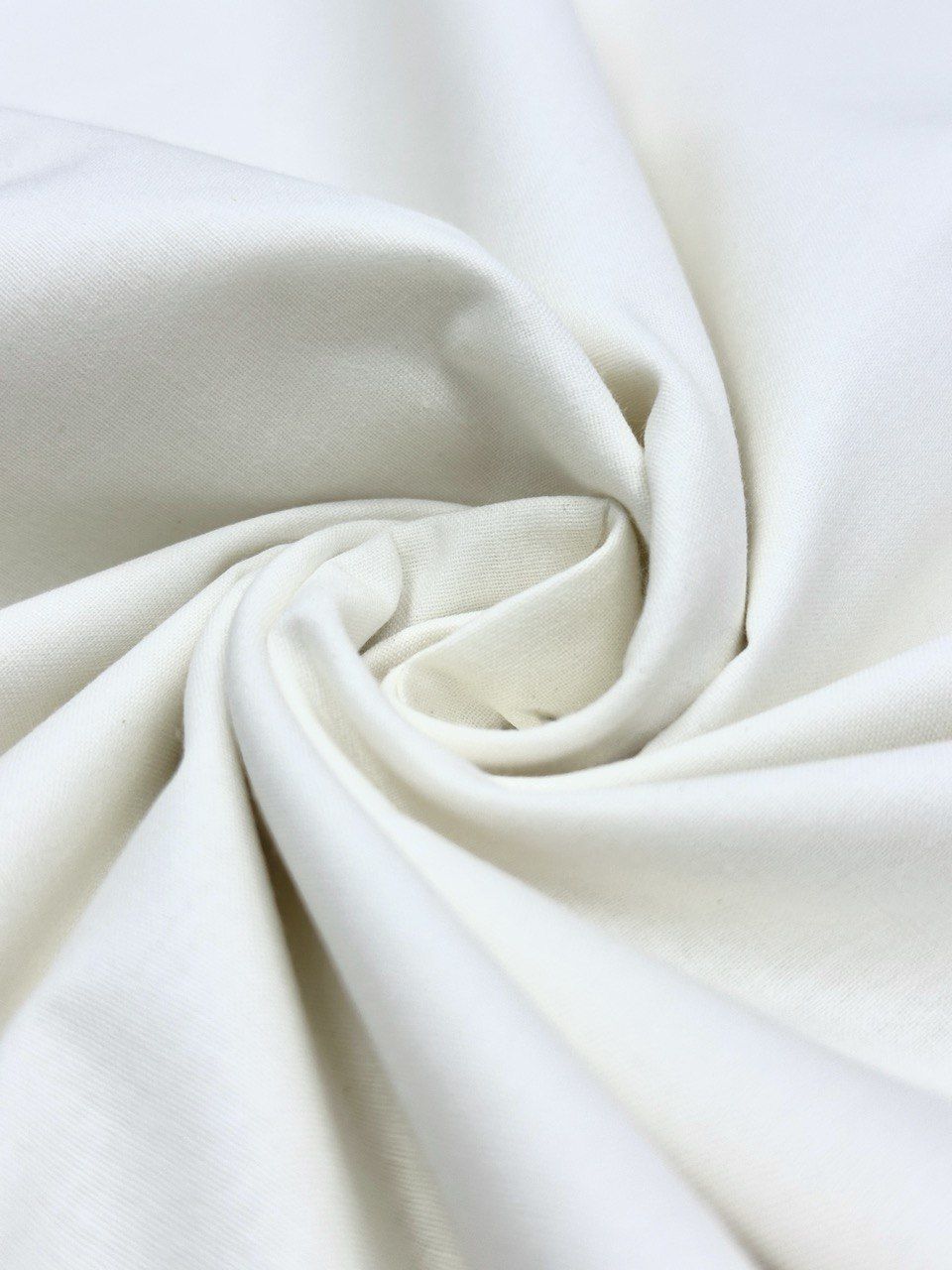 White Organic Poplin Duvet Cover Fabric
