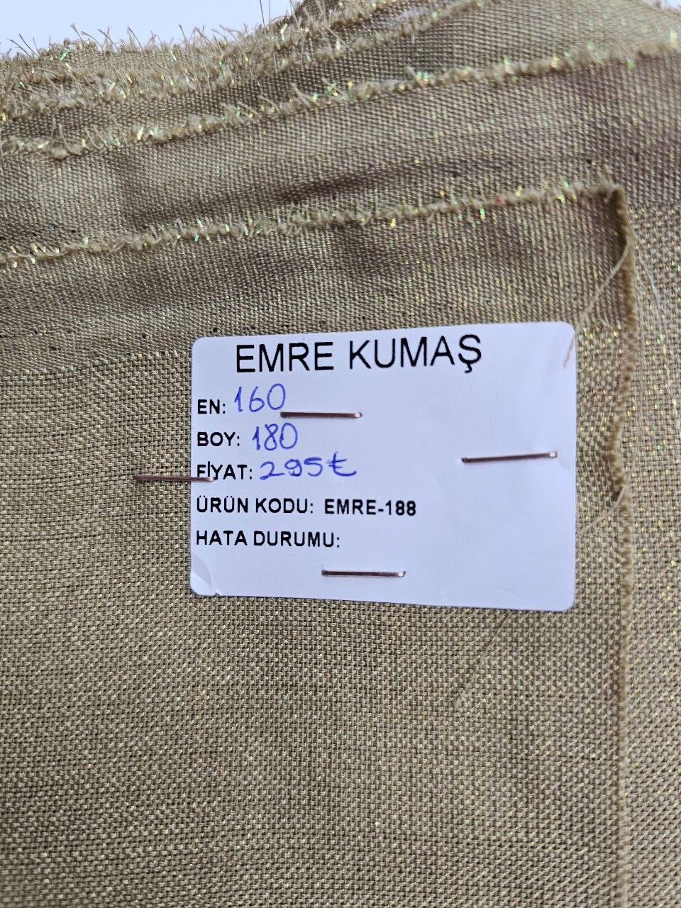 Koyu Kapuçino Simli Gardenya Kumaş