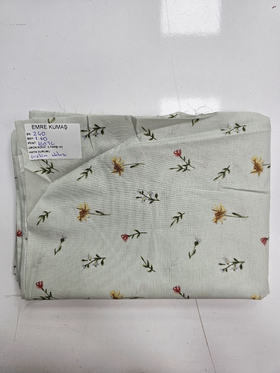 Desenli Nevresimlik Poplin Kumaş