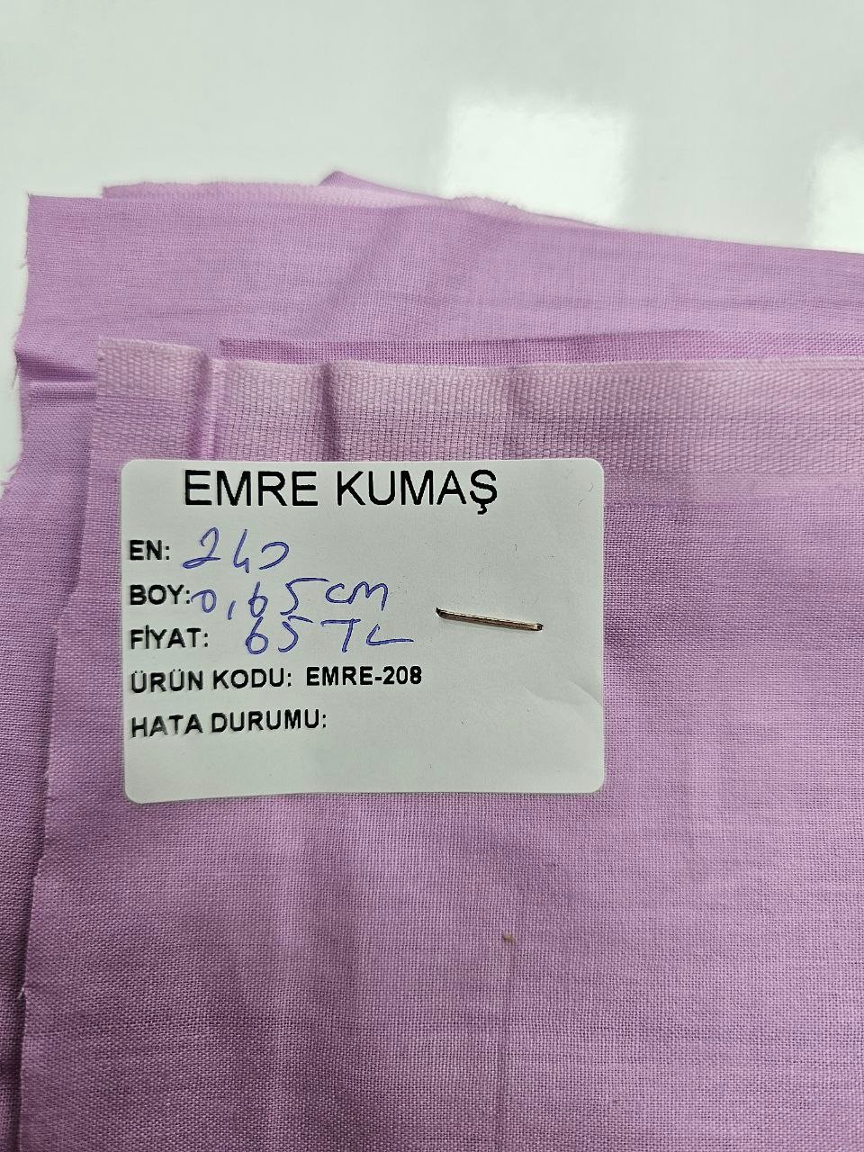 Lila Renk Nevresimlik Poplin Kumaş