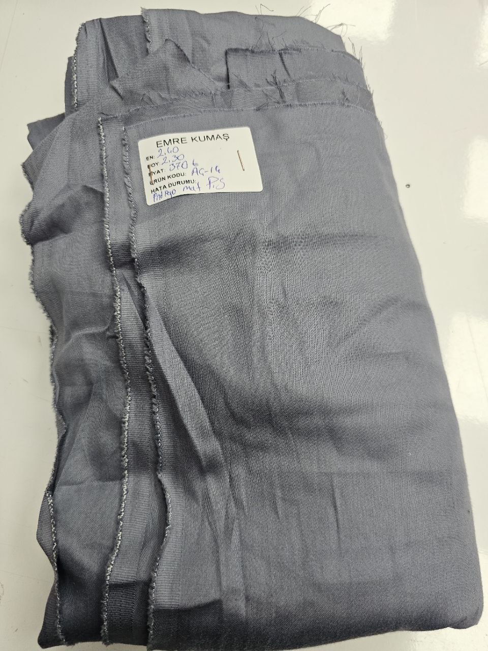 İndigo Renk Mat Pamuk Saten Kumaş