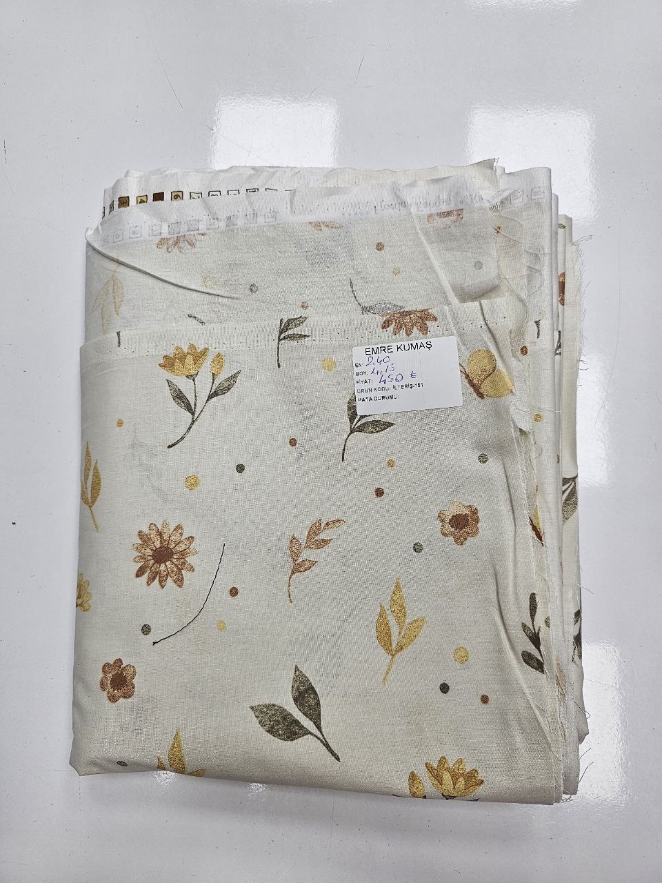 Desenli Nevresimlik Poplin Kumaş