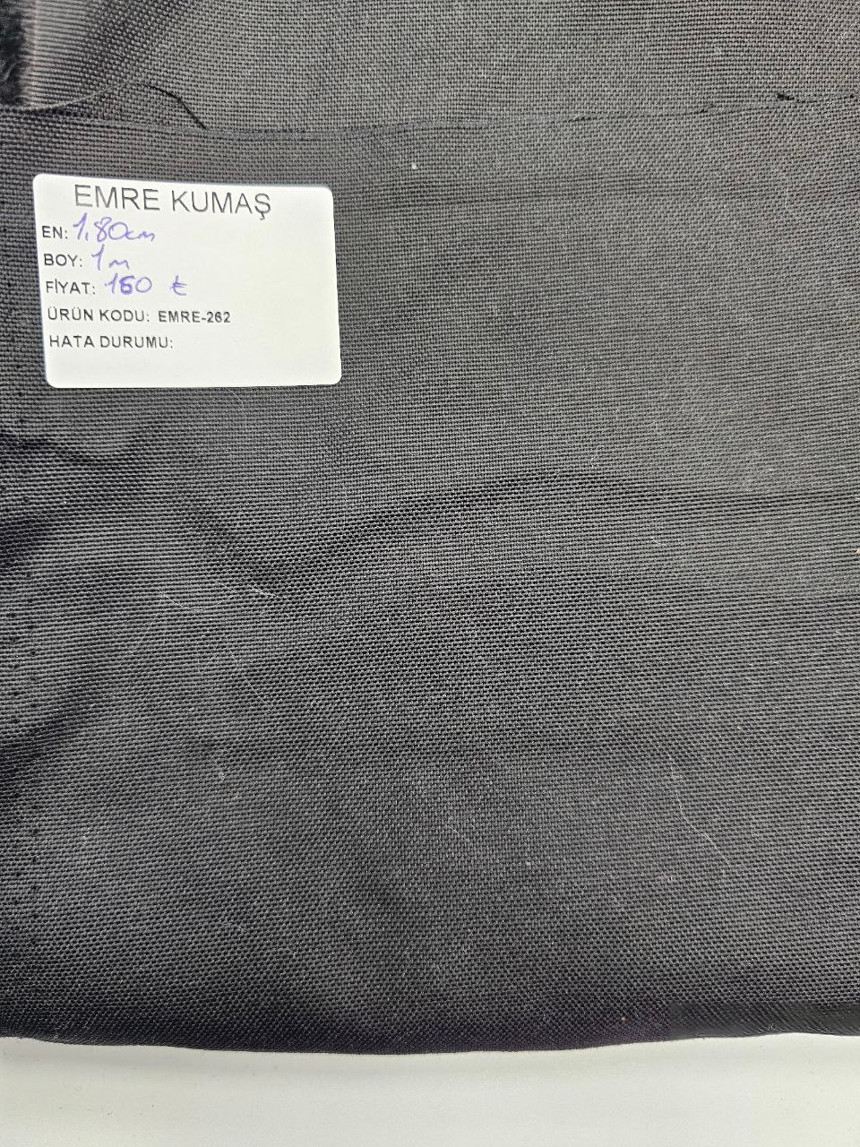 Siyah Renk Duck Kumaş