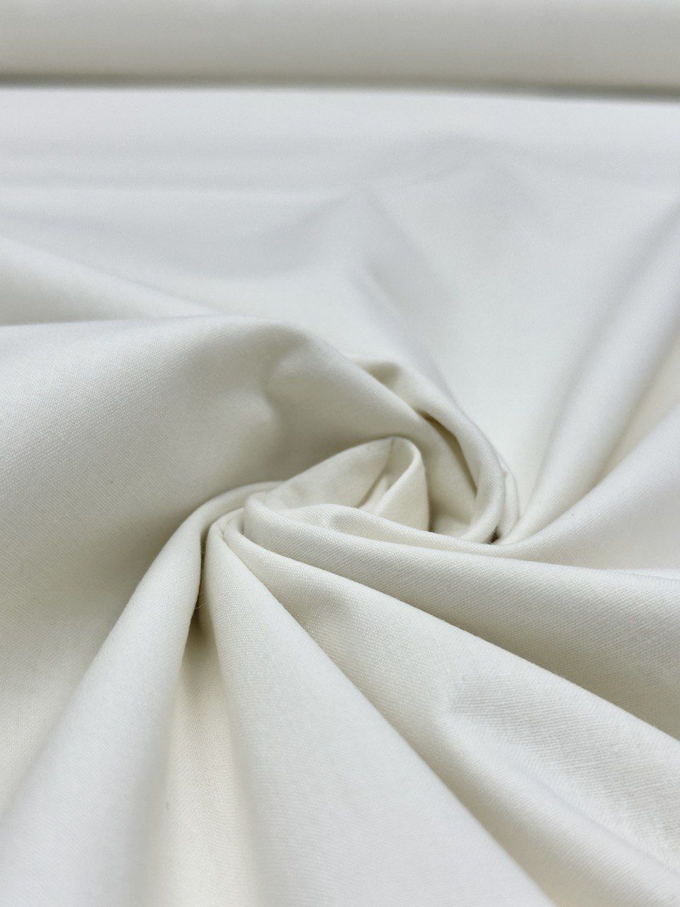 White Organic Poplin Duvet Cover Fabric
