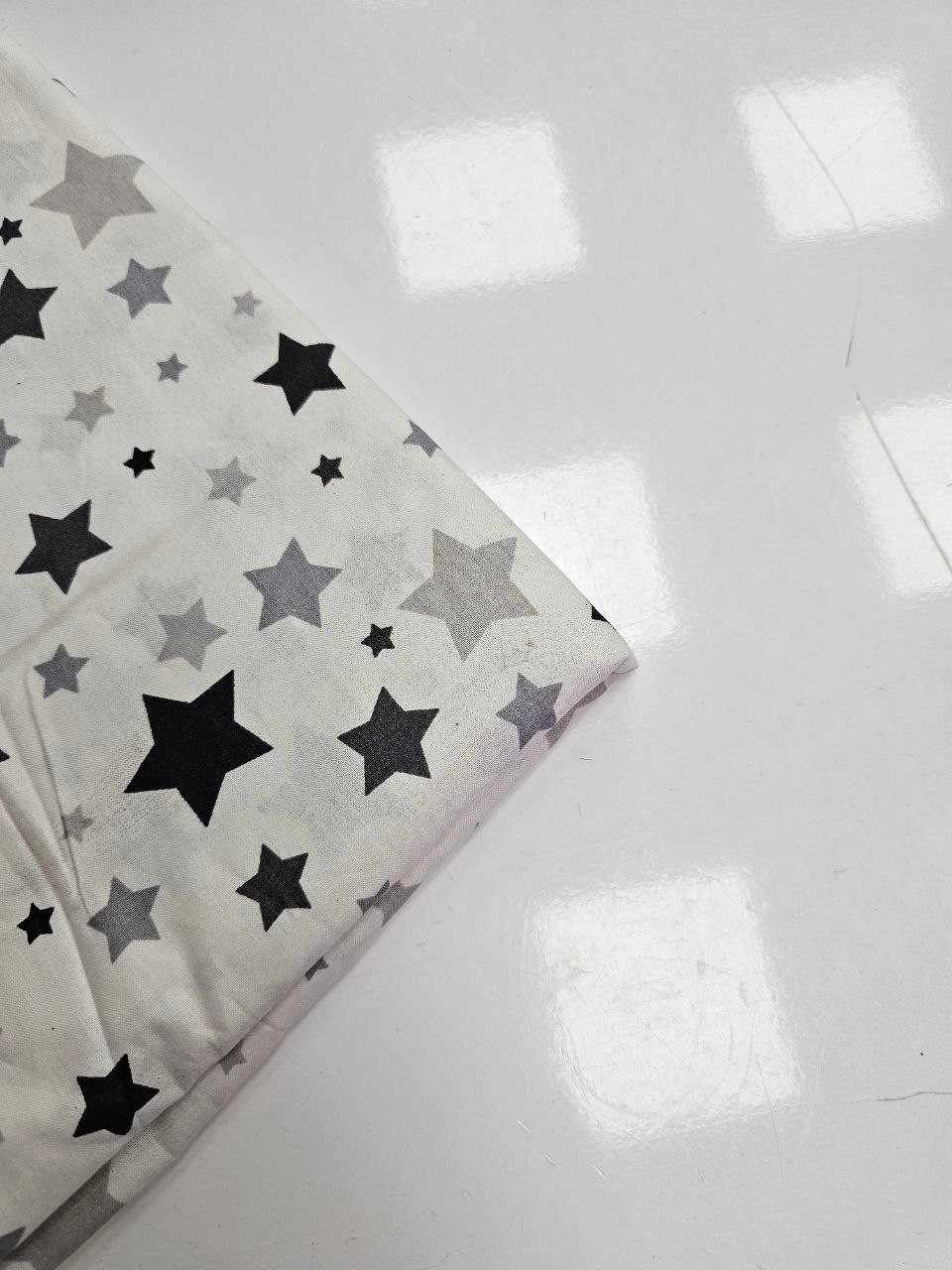 Star Patterned Poplin Duvet Cover Fabric