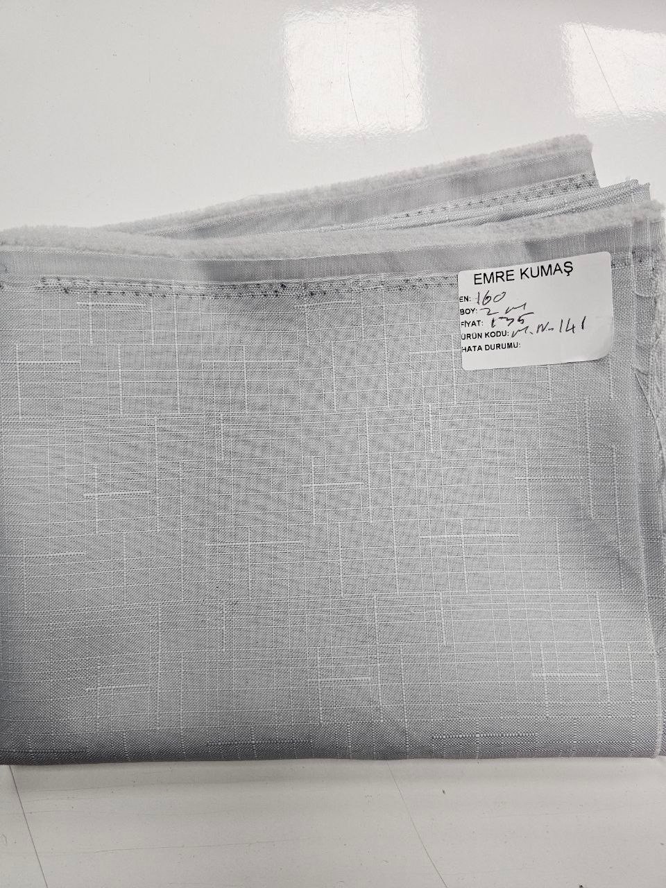 Grey Openwork Swedish Linen Fabric