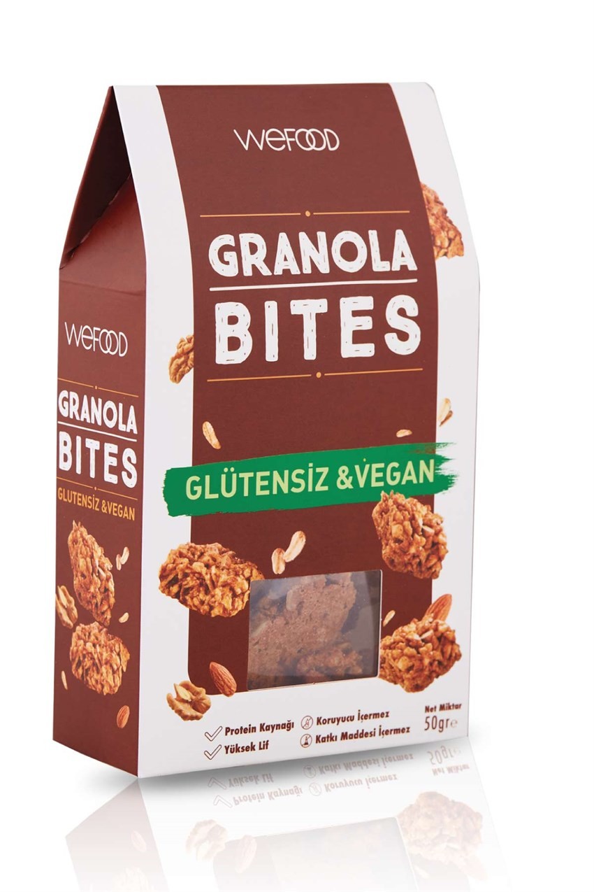 Glütensiz & Vegan Granola Bites 50 gr