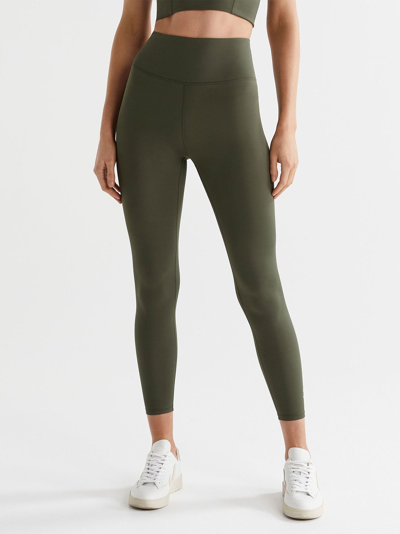 BodyLondon Army Green Long Sports BH och hellängds tights